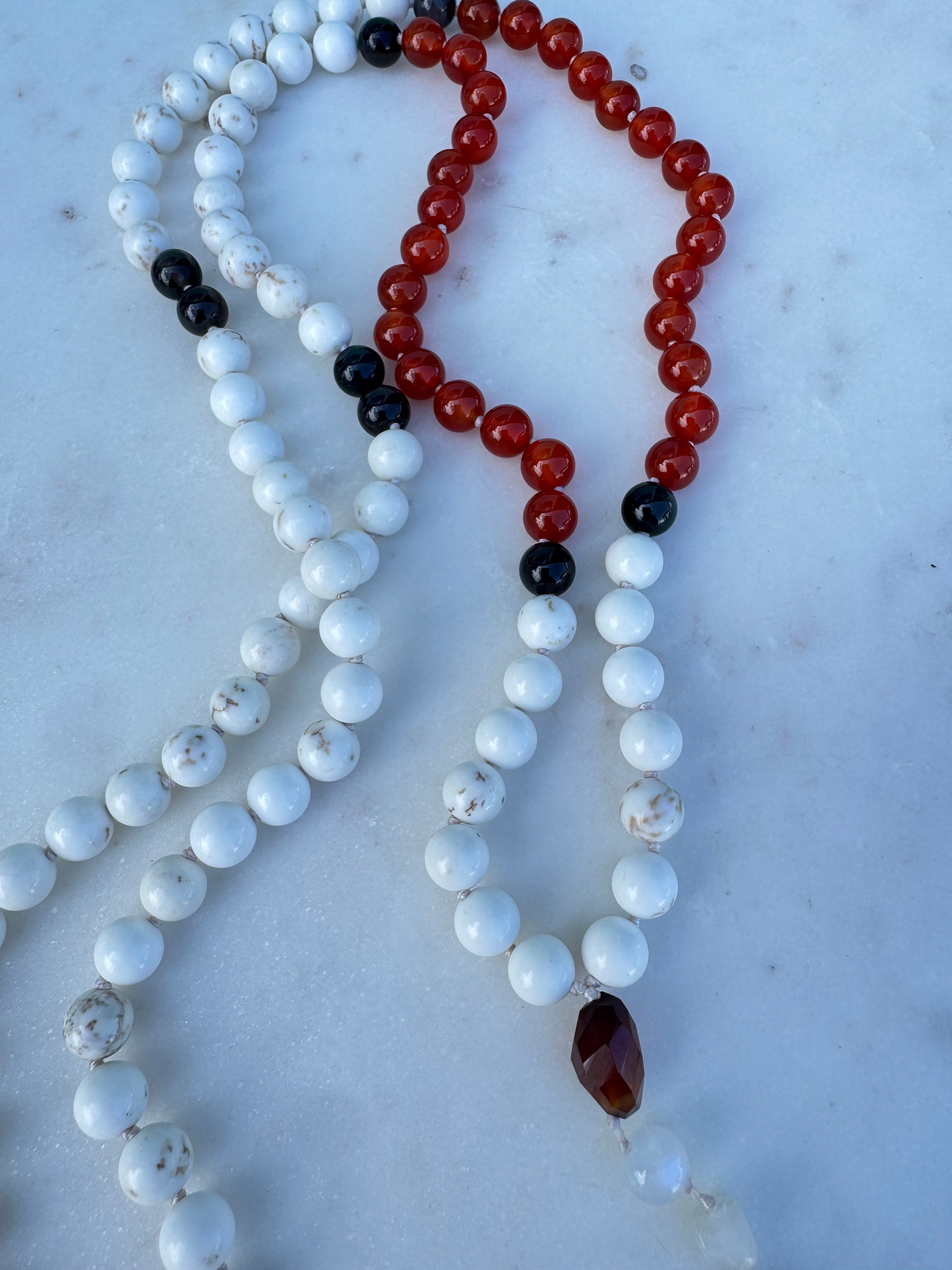 Future Nomads Necklaces One size Carnelian Copper & Howlite Mala 2