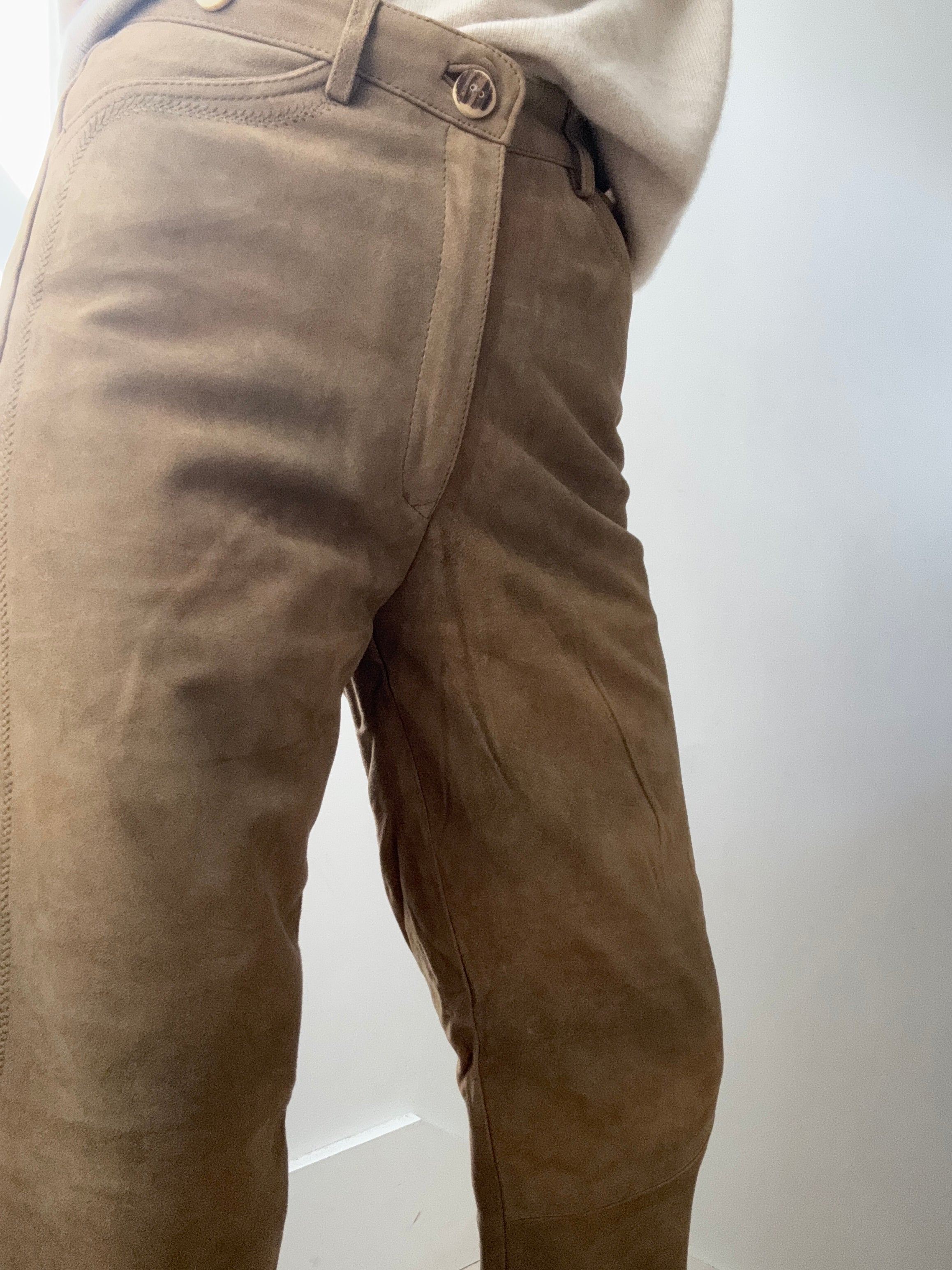 Tan Suede Pants | Pants