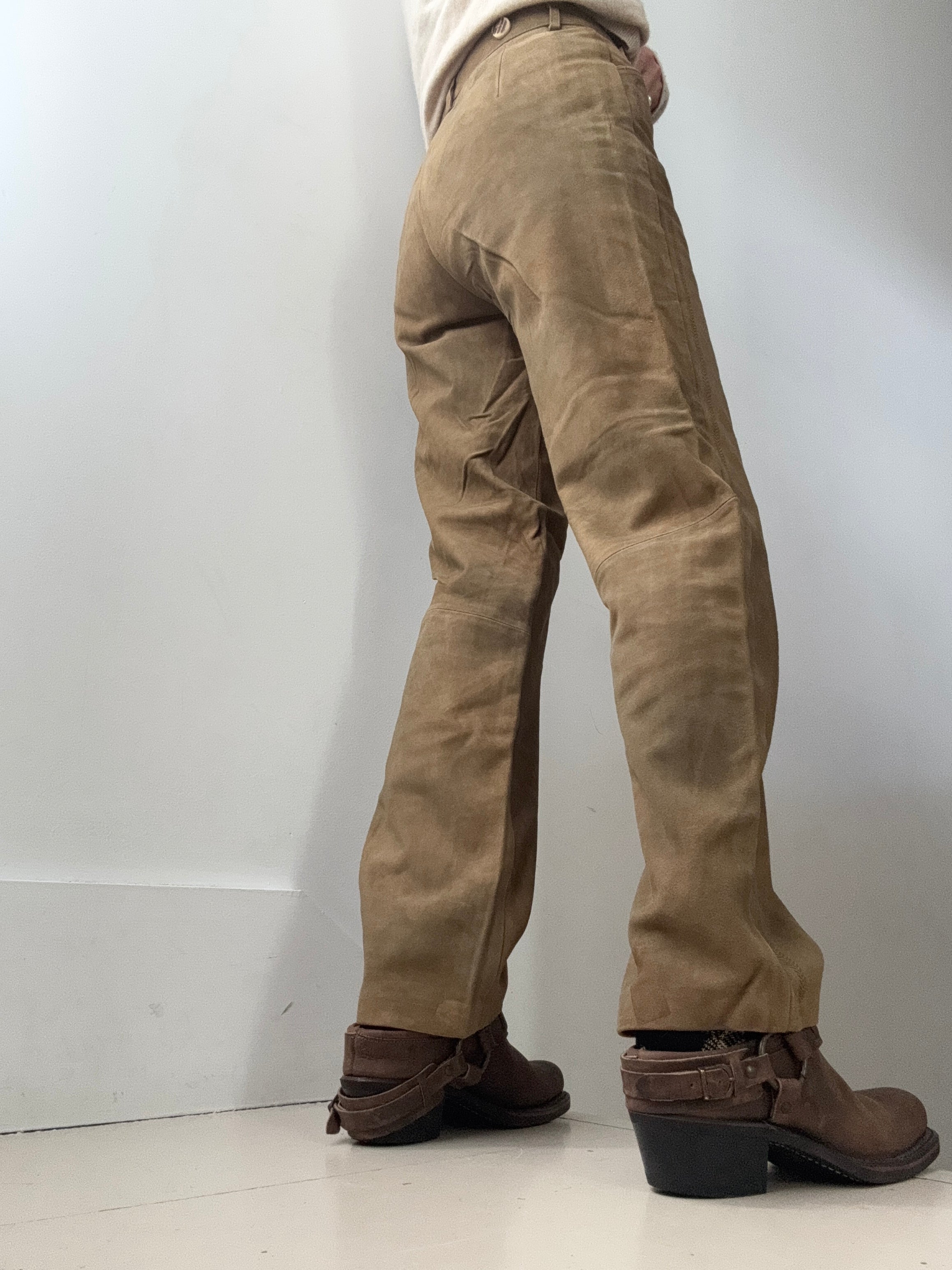 Tan Suede Pants | Pants