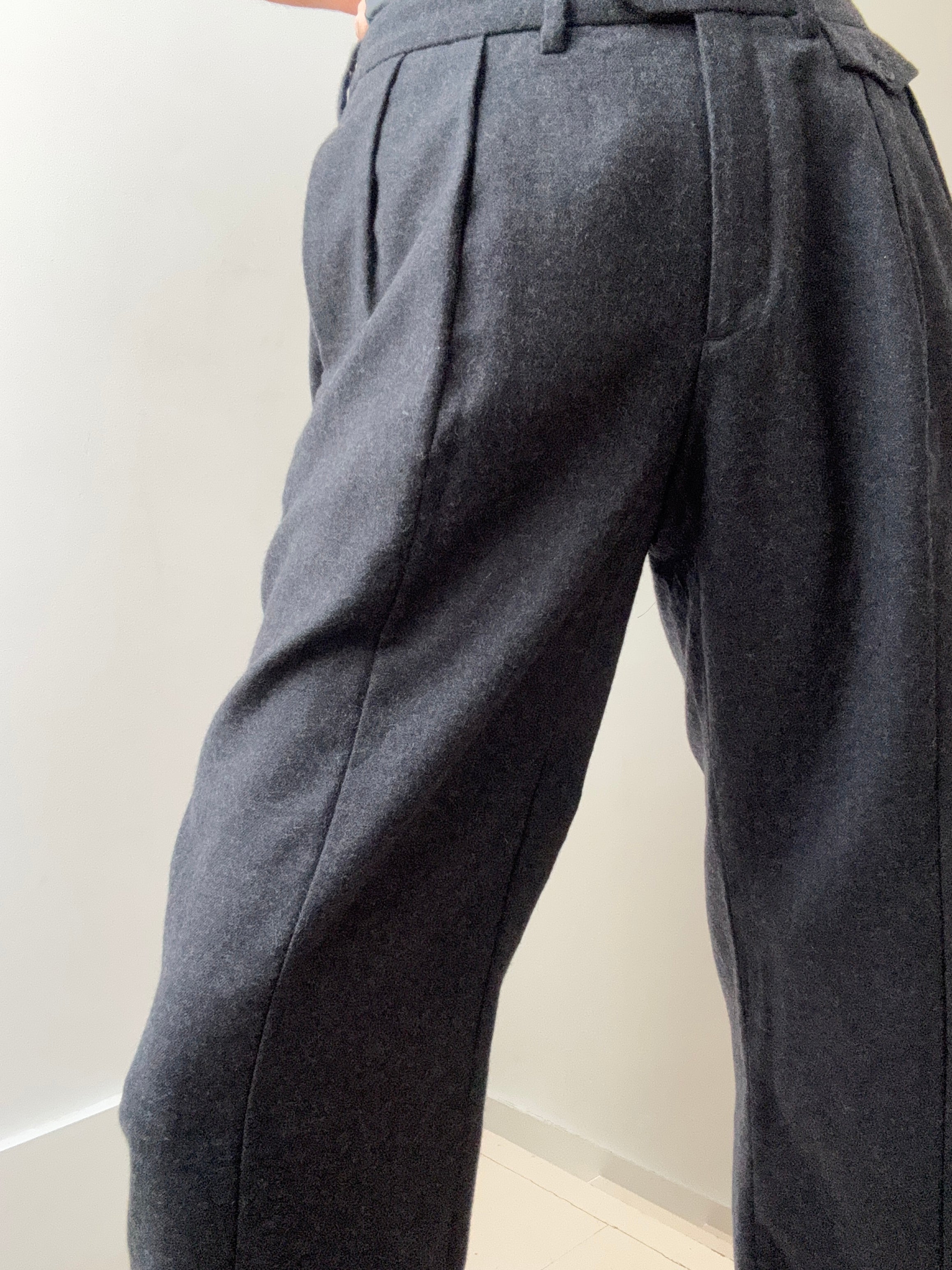 Future Nomads Pants Large Vintage Neil Barrett Grey Wool Pants