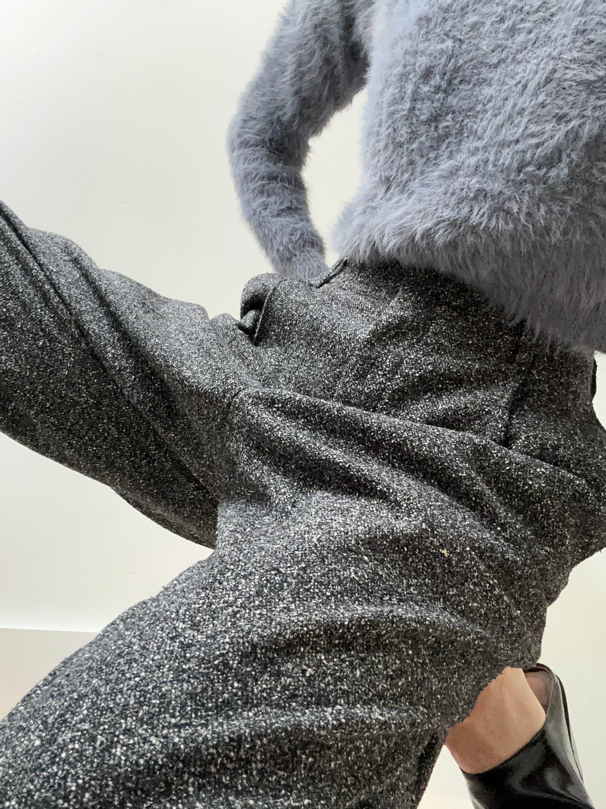 Flecked Grey Vintage Pants | Pants
