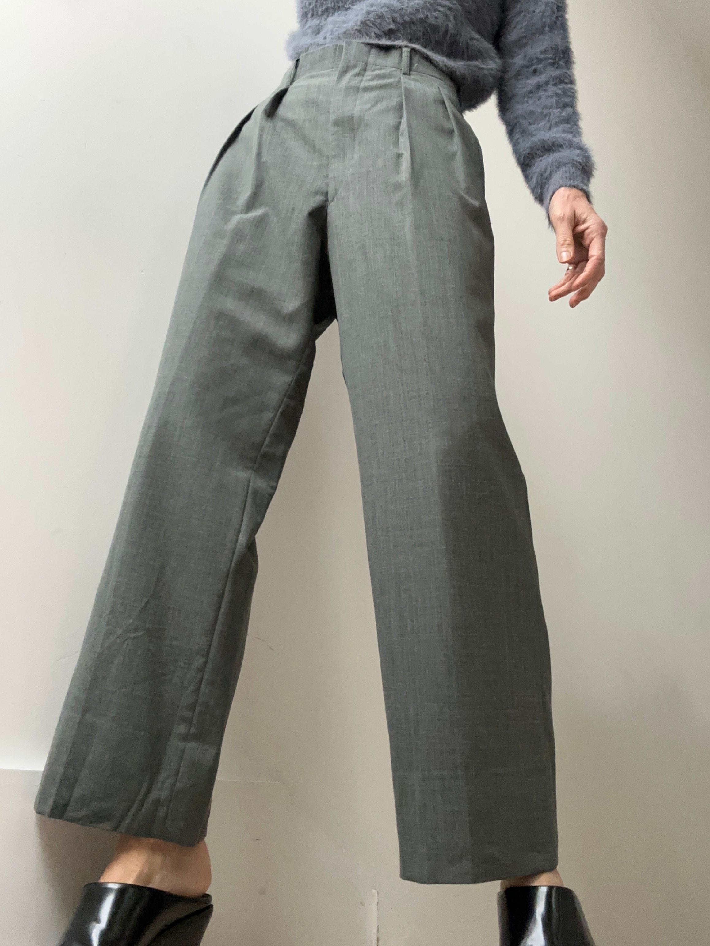 Future Nomads Pants Medium-Large Grey Light Wool Vintage Pants