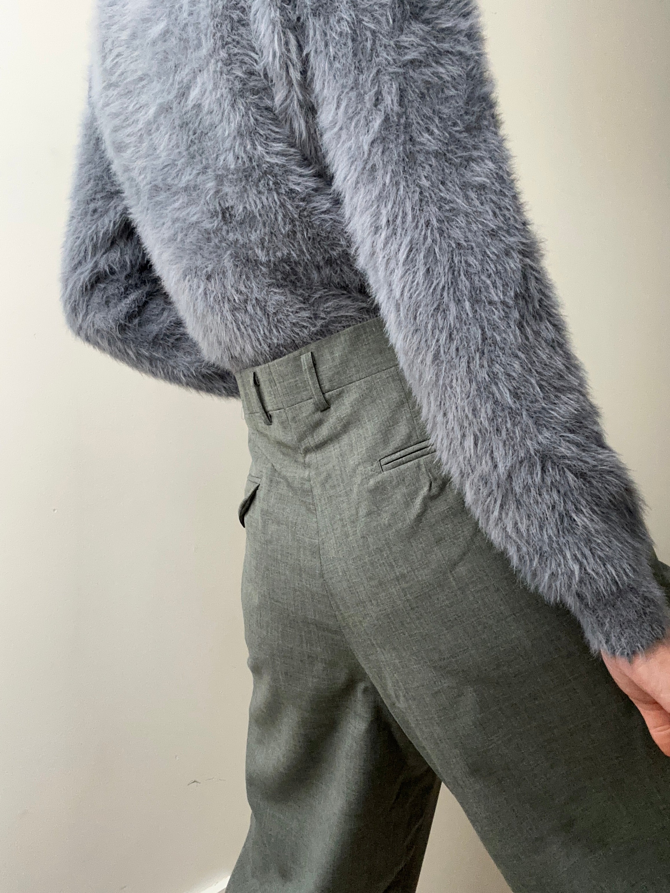 Future Nomads Pants Medium-Large Grey Light Wool Vintage Pants