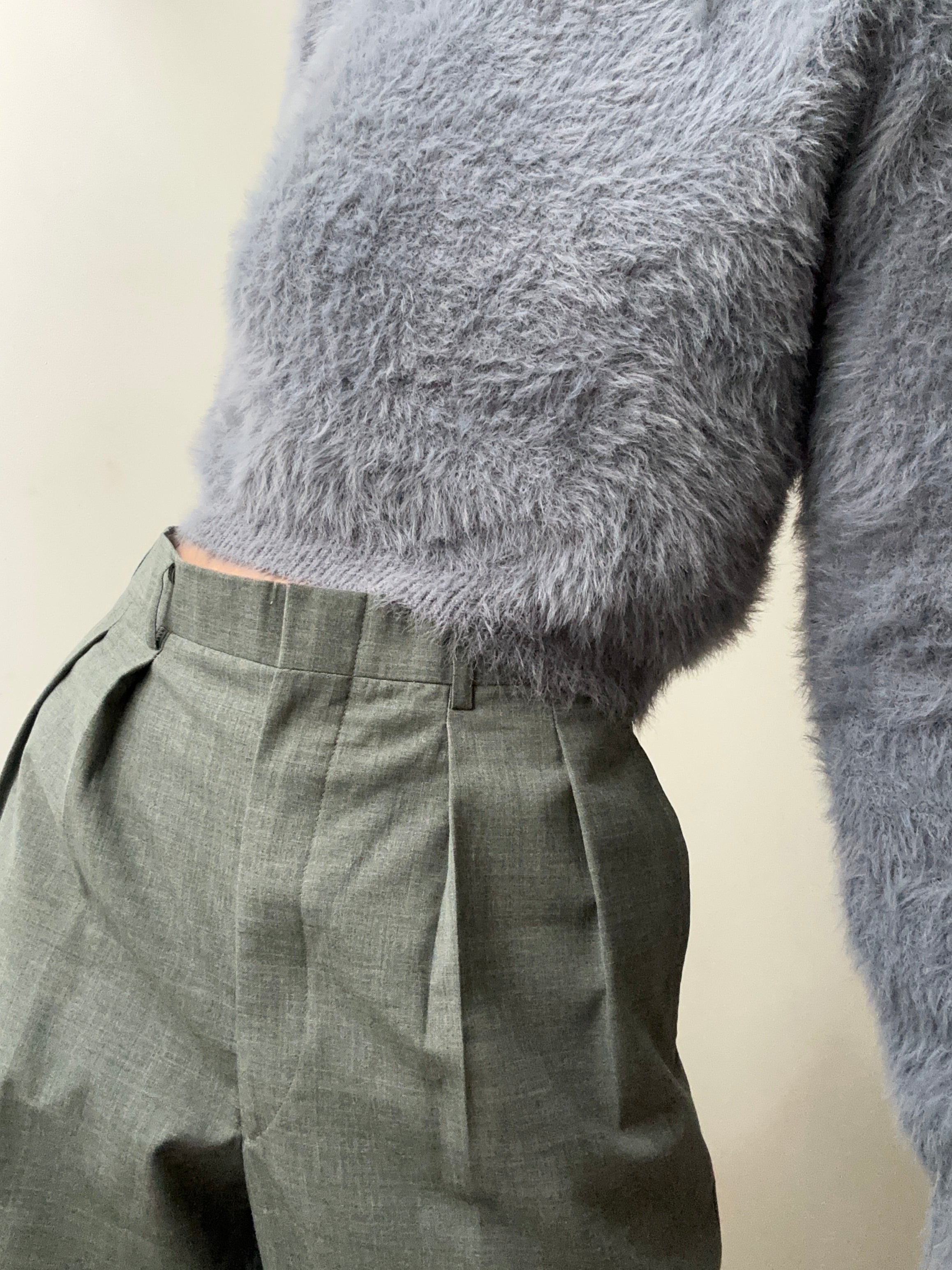Future Nomads Pants Medium-Large Grey Light Wool Vintage Pants