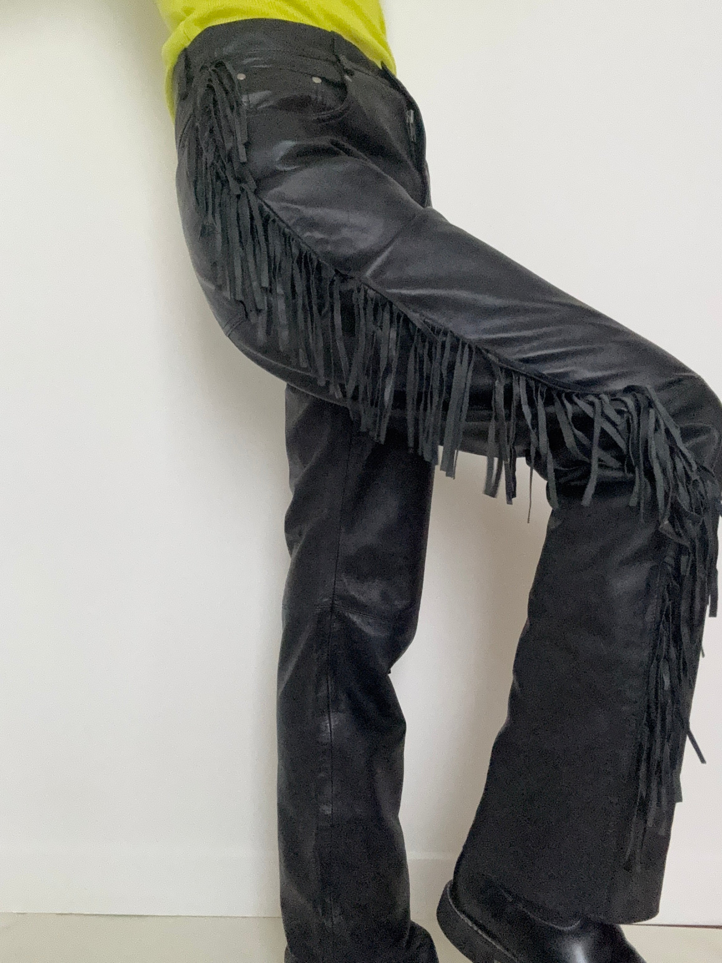 Saguaro Tassel Leather Pants | Pants