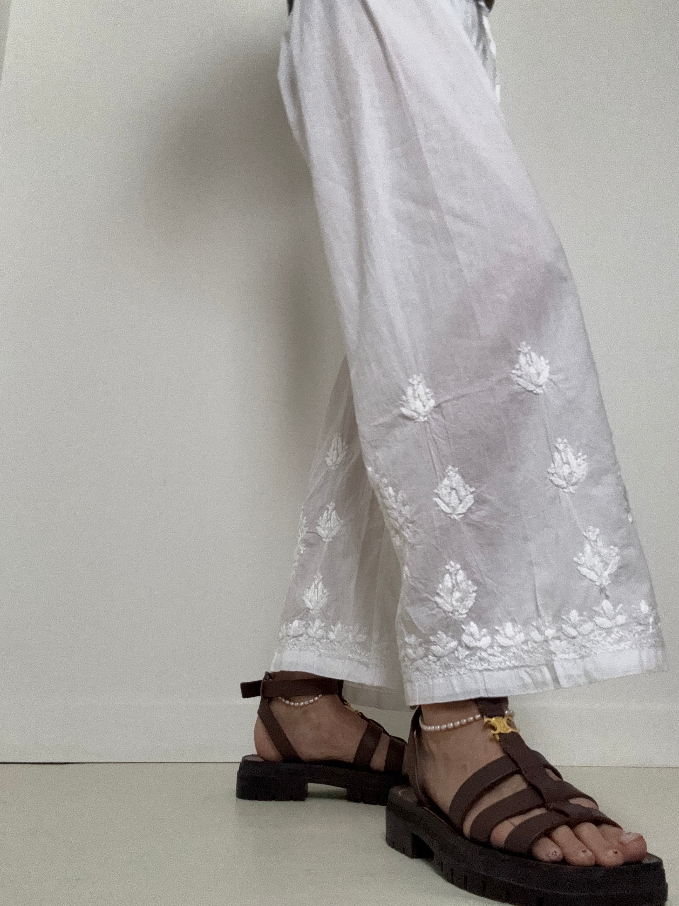 Future Nomads Pants One Size Cotton Embroidered Pants