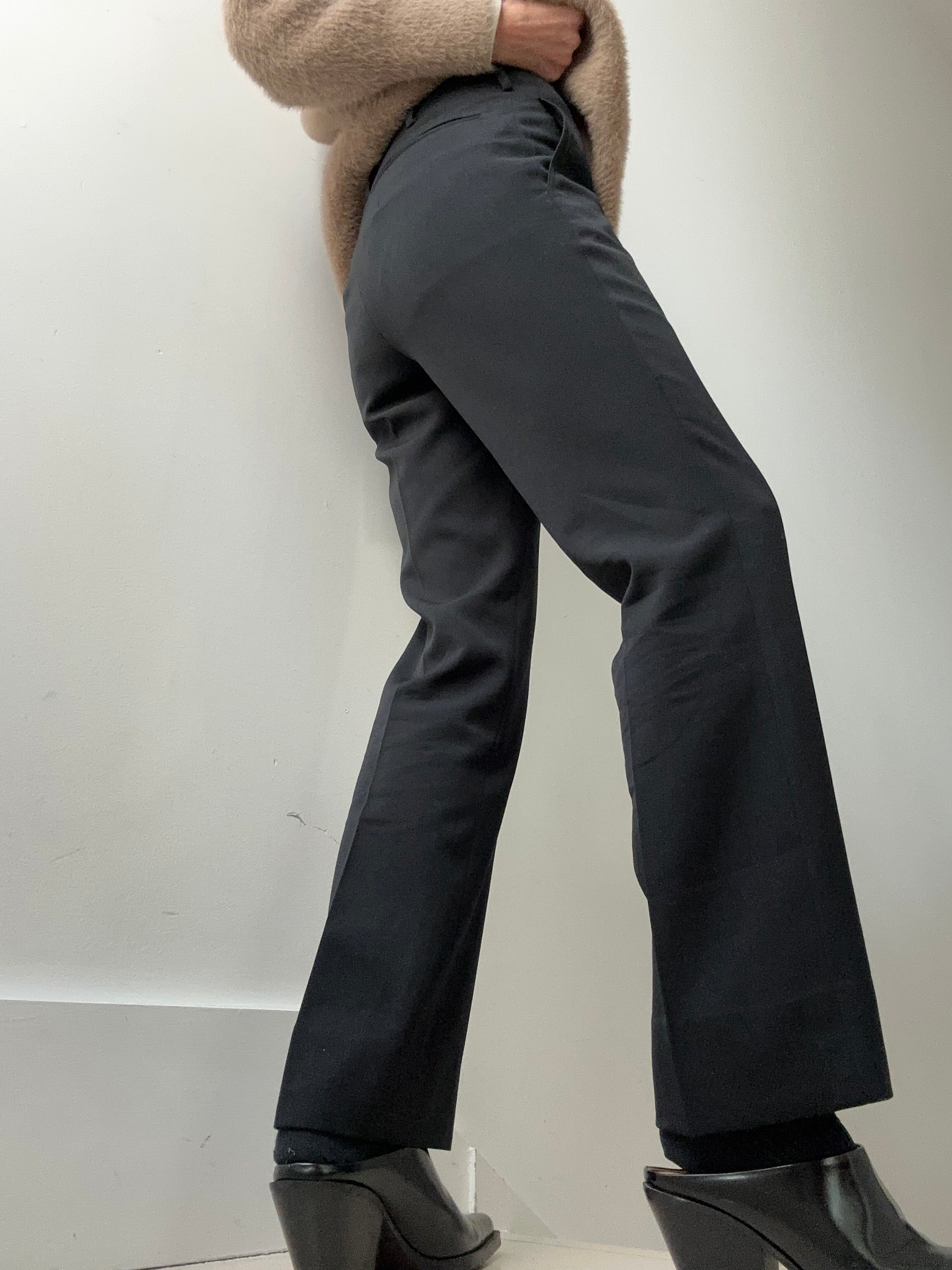 Future Nomads Pants Small Black Wool Vintage Pants