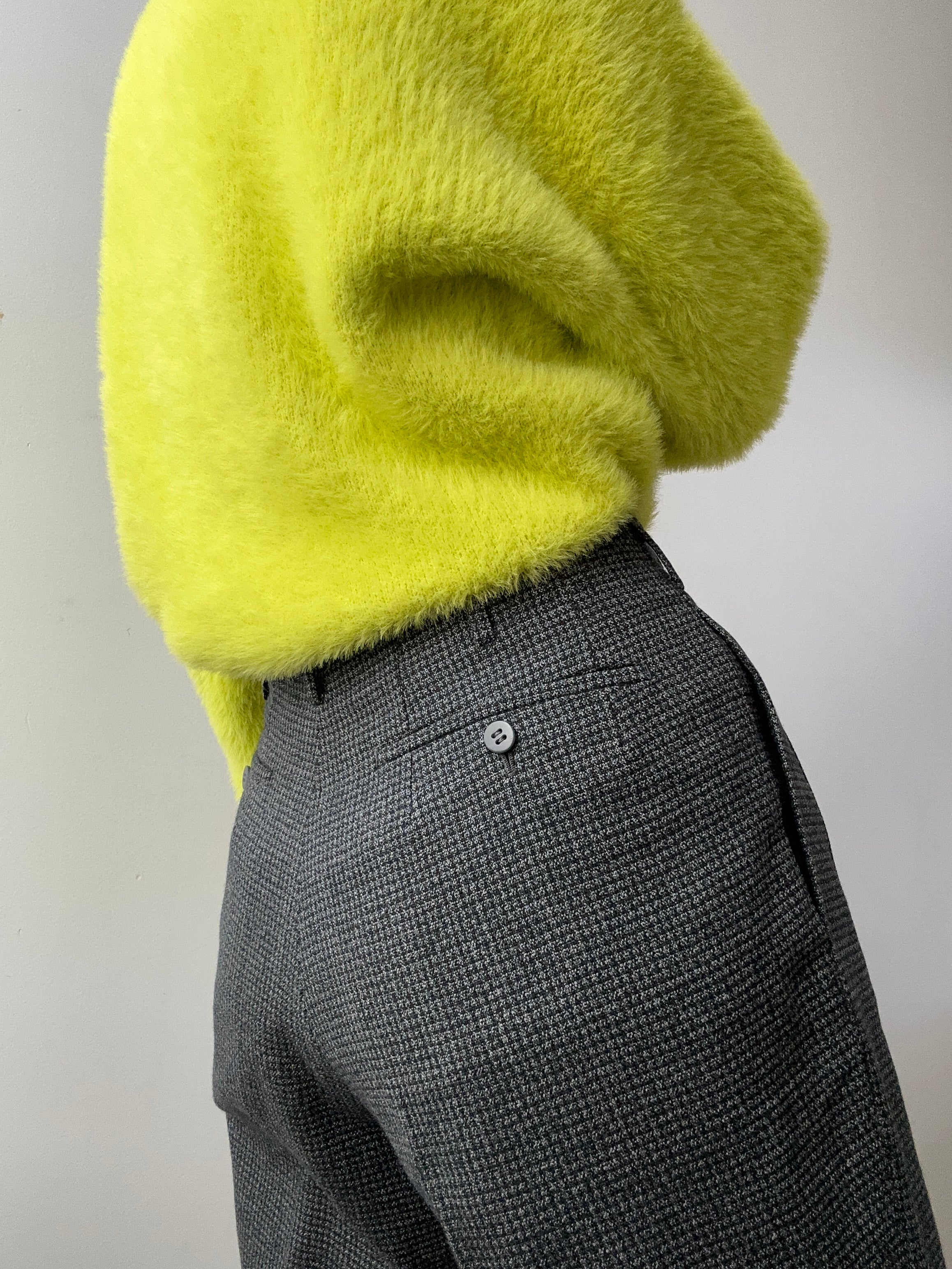Grey Check Pants | Pants
