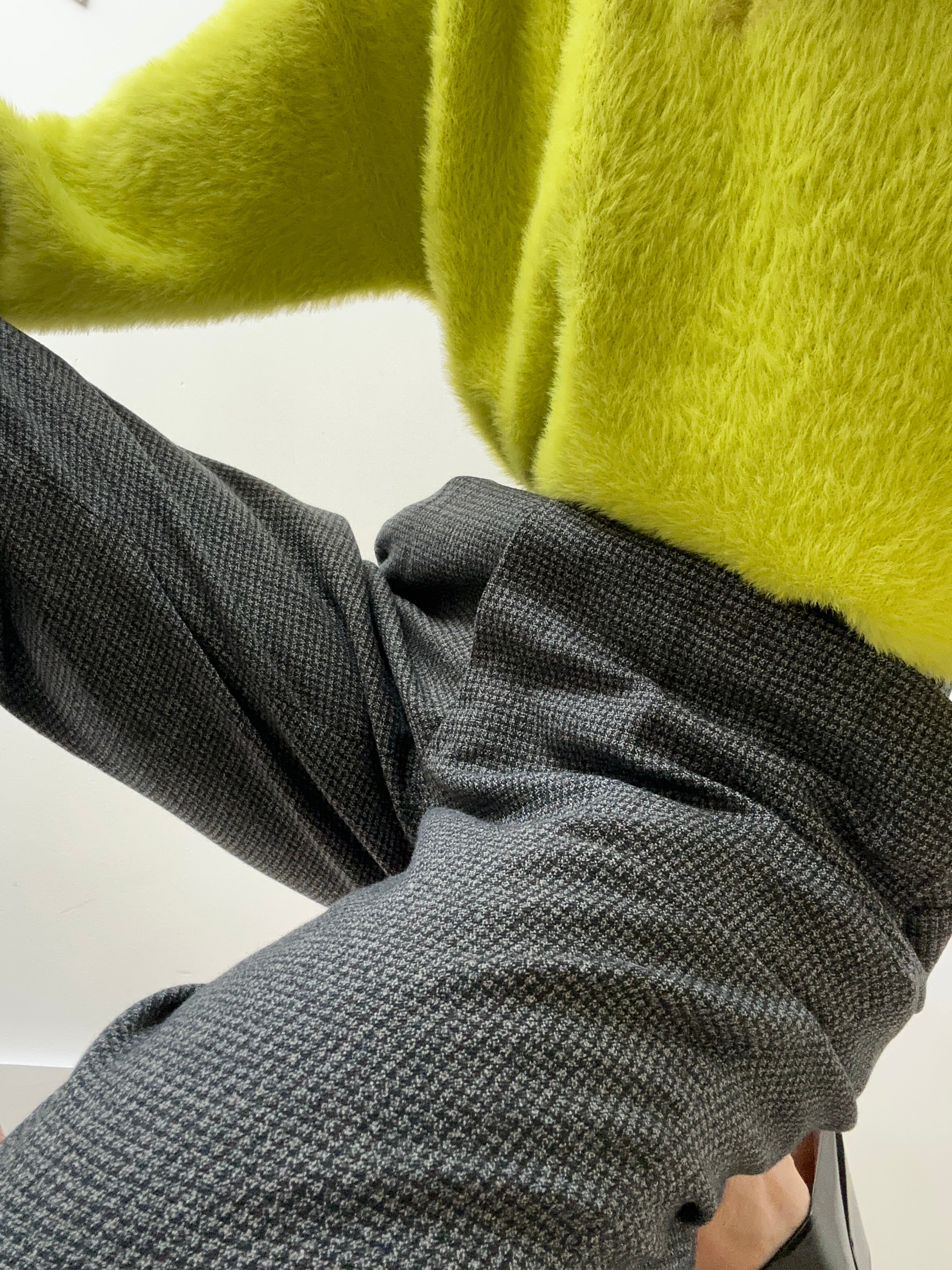 Grey Check Pants | Pants