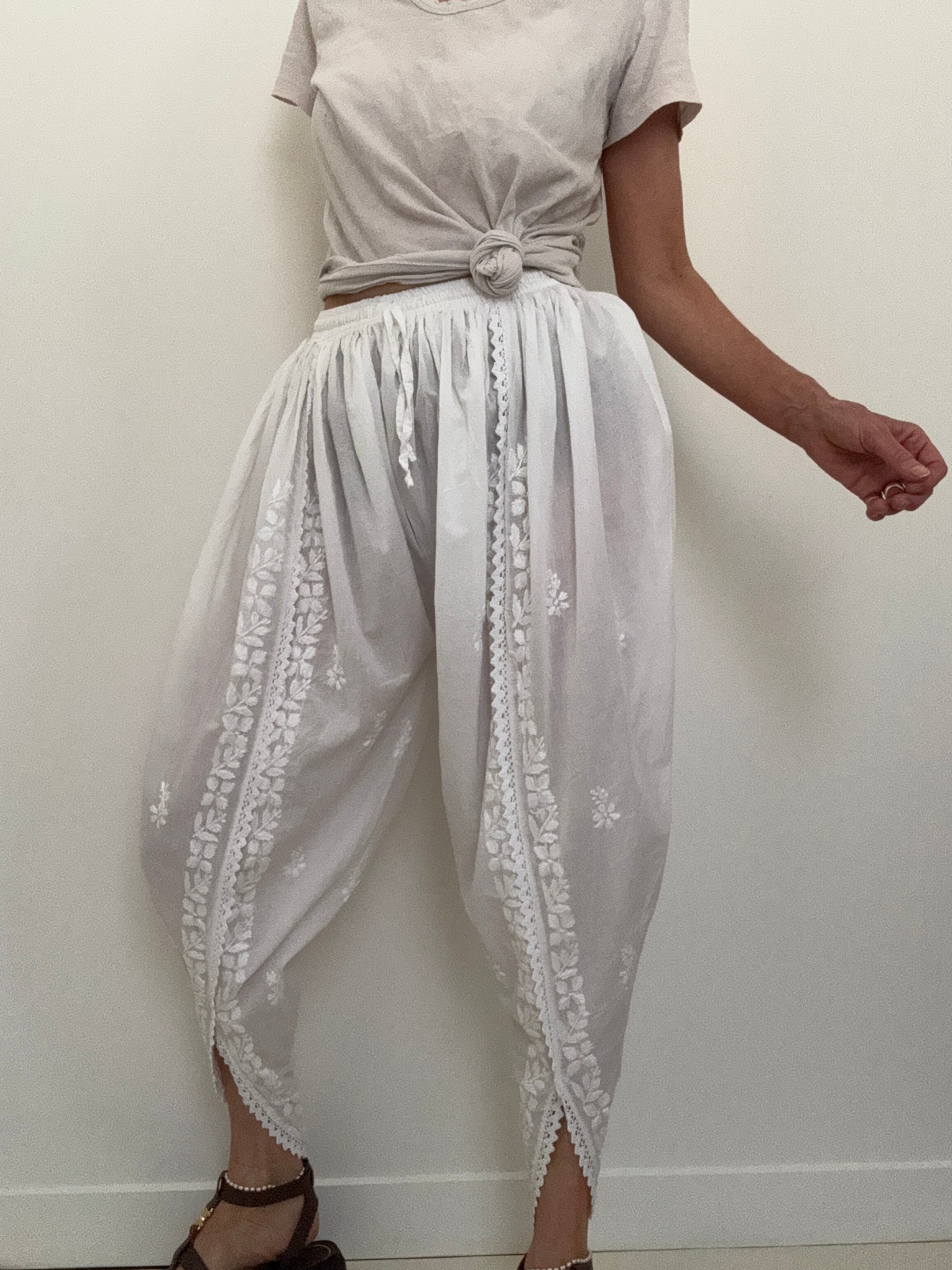 Future Nomads Pants Small-Medium Broderie Anglaise Harem Pants