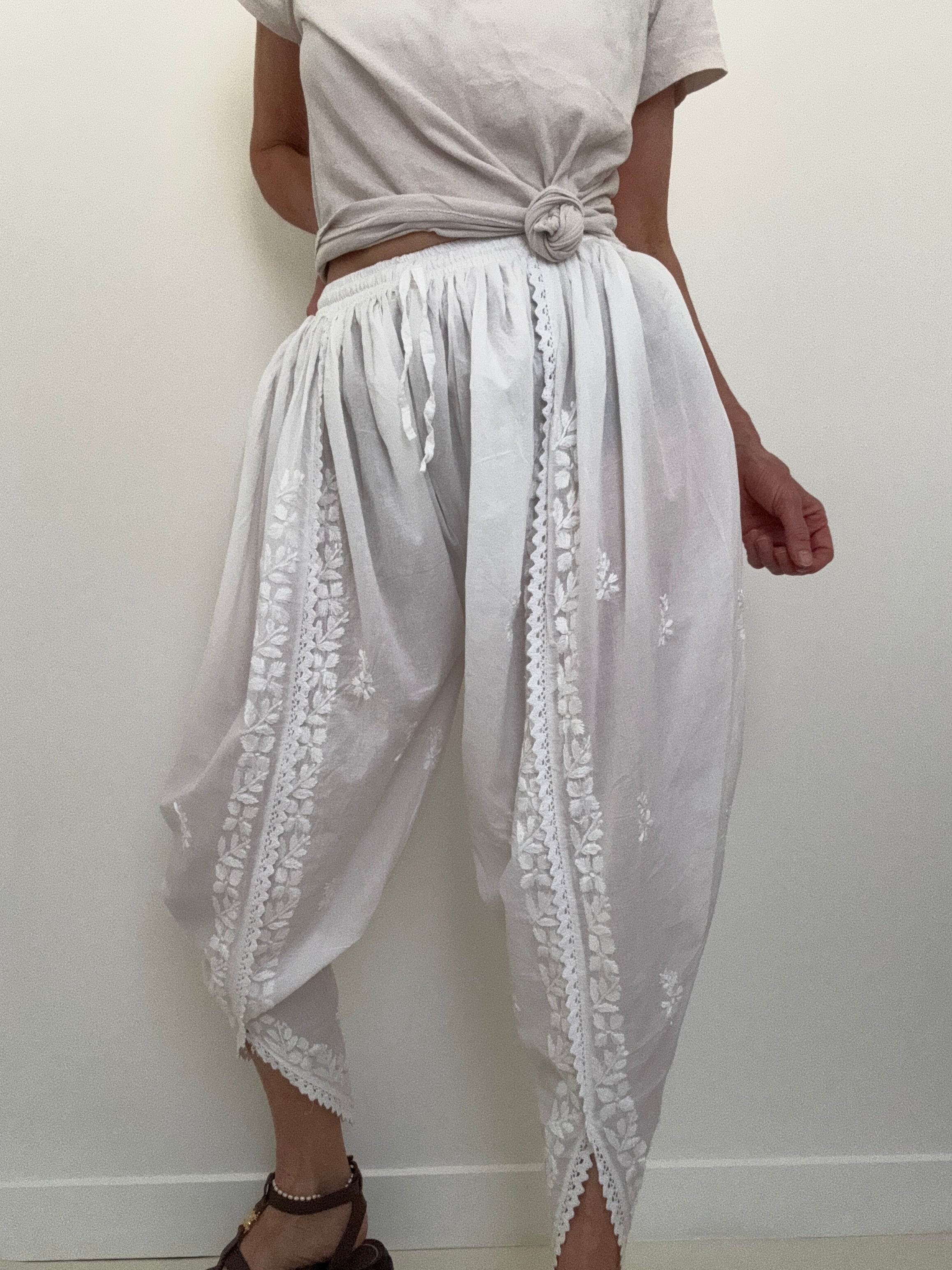 Future Nomads Pants Small-Medium Broderie Anglaise Harem Pants