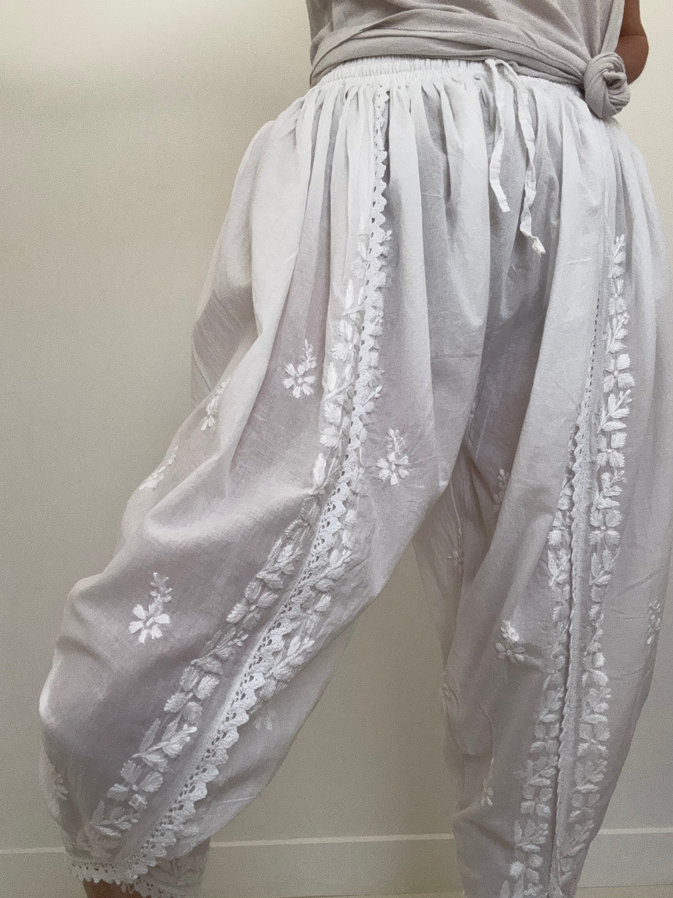 Future Nomads Pants Small-Medium Broderie Anglaise Harem Pants
