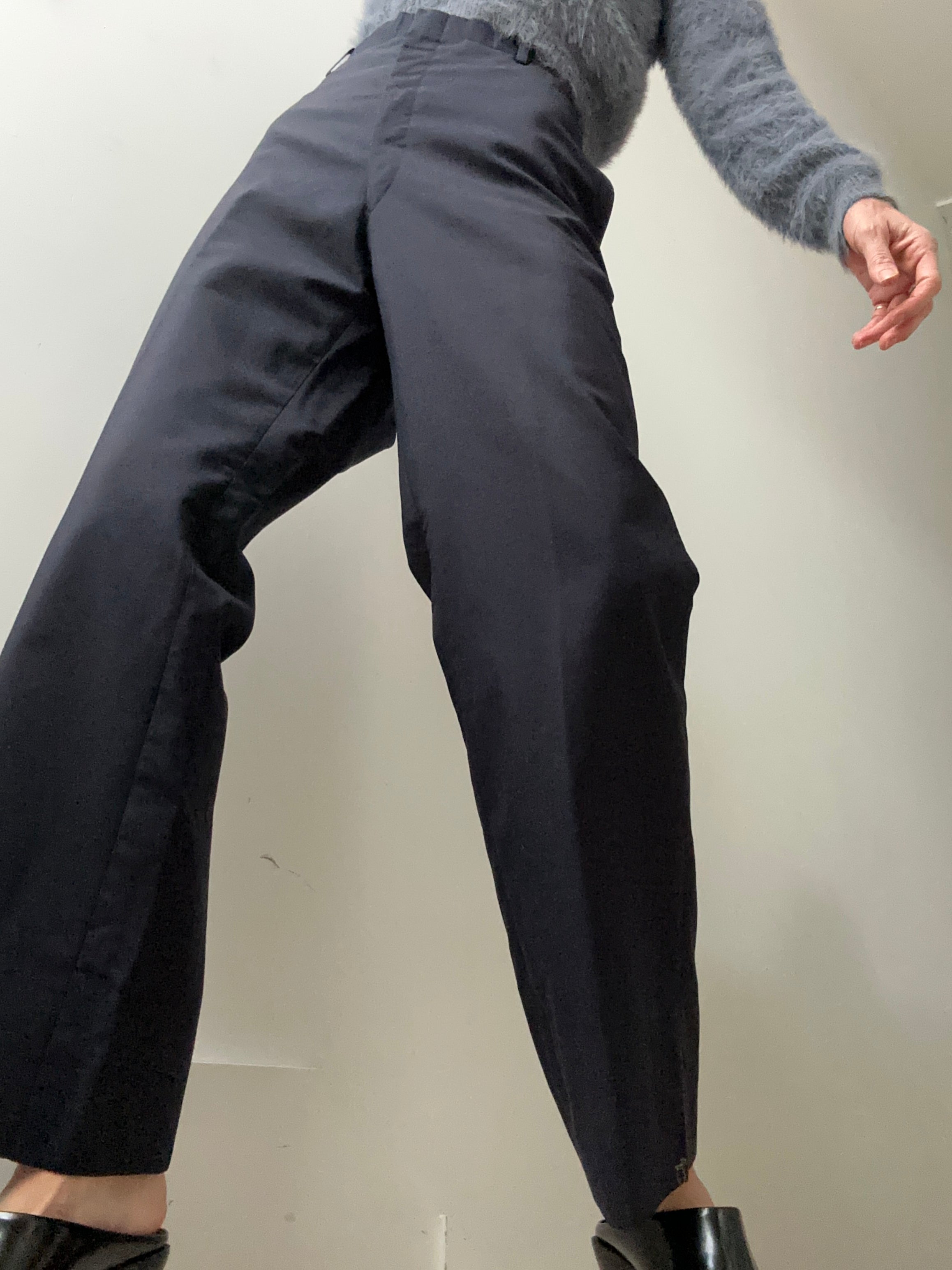 Future Nomads Pants Xlarge Navy Flat Front Dress Pants
