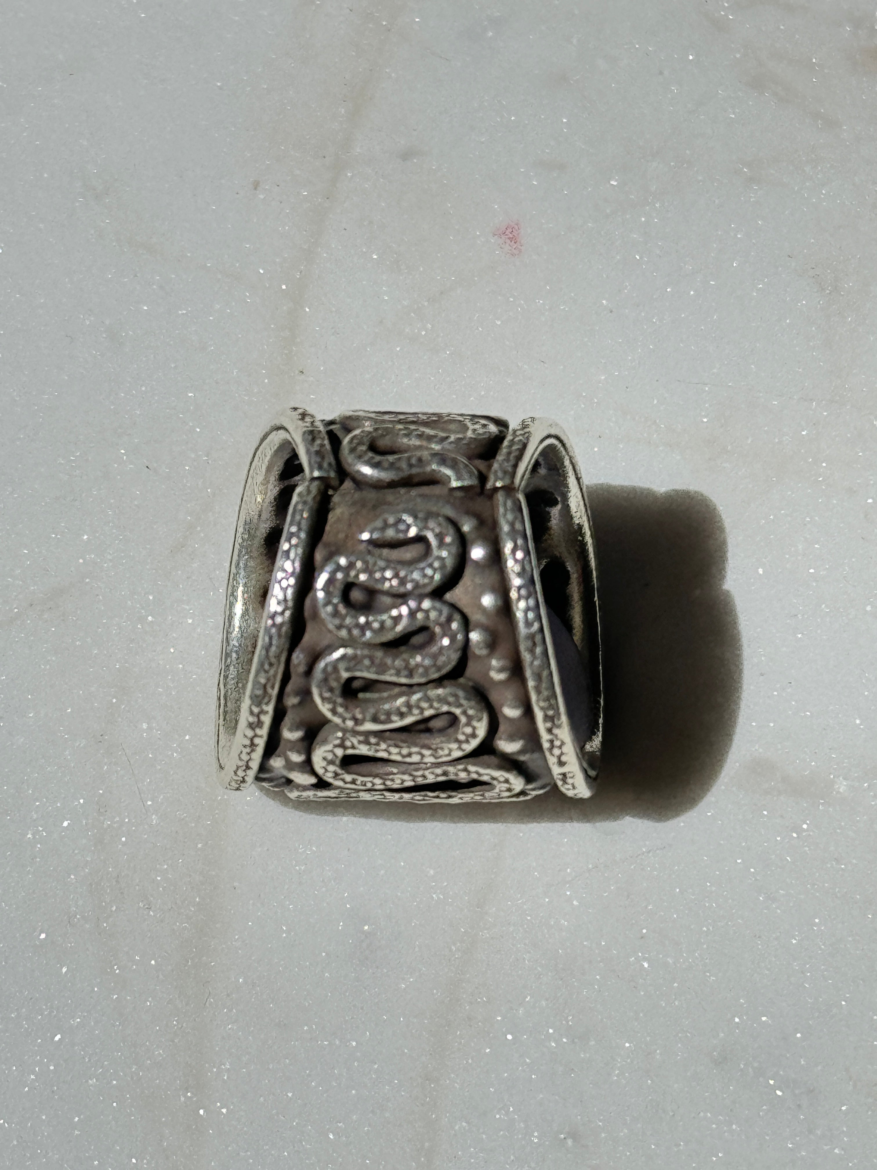 Future Nomads Rings 7 Snake Swirl Silver Ring