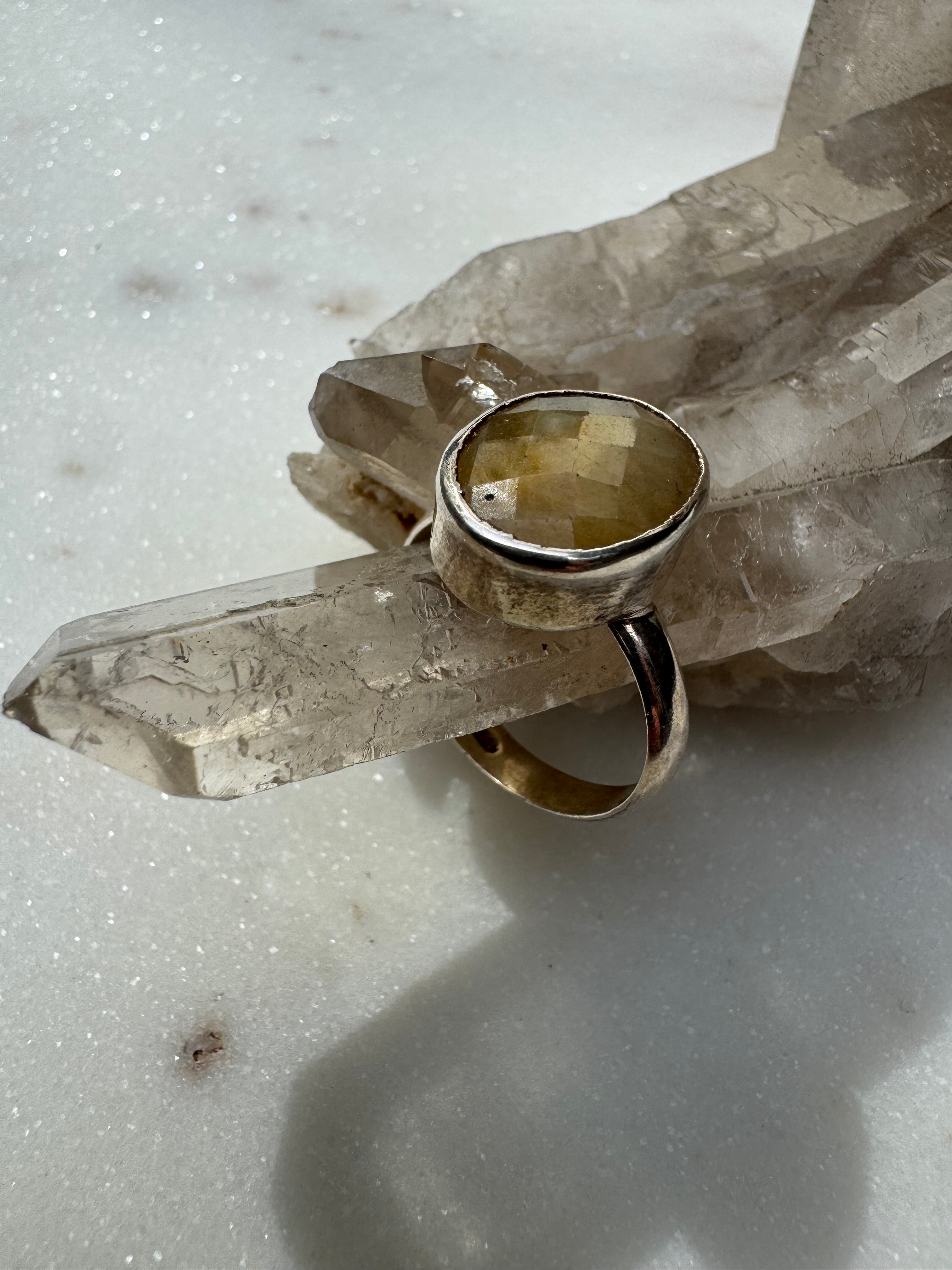 Gemstone Silver Ring Oval Natural | Rings
