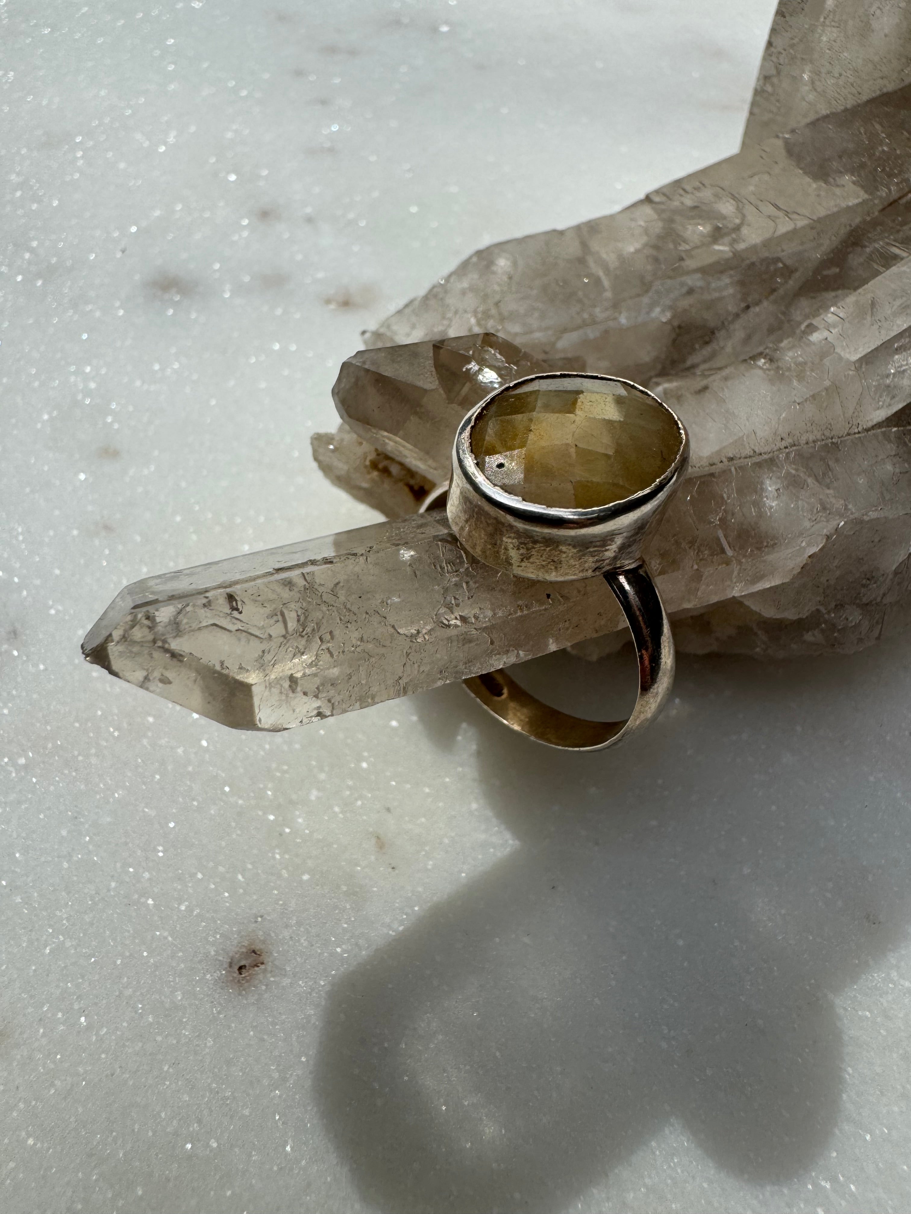 Gemstone Silver Ring Oval Natural | Rings