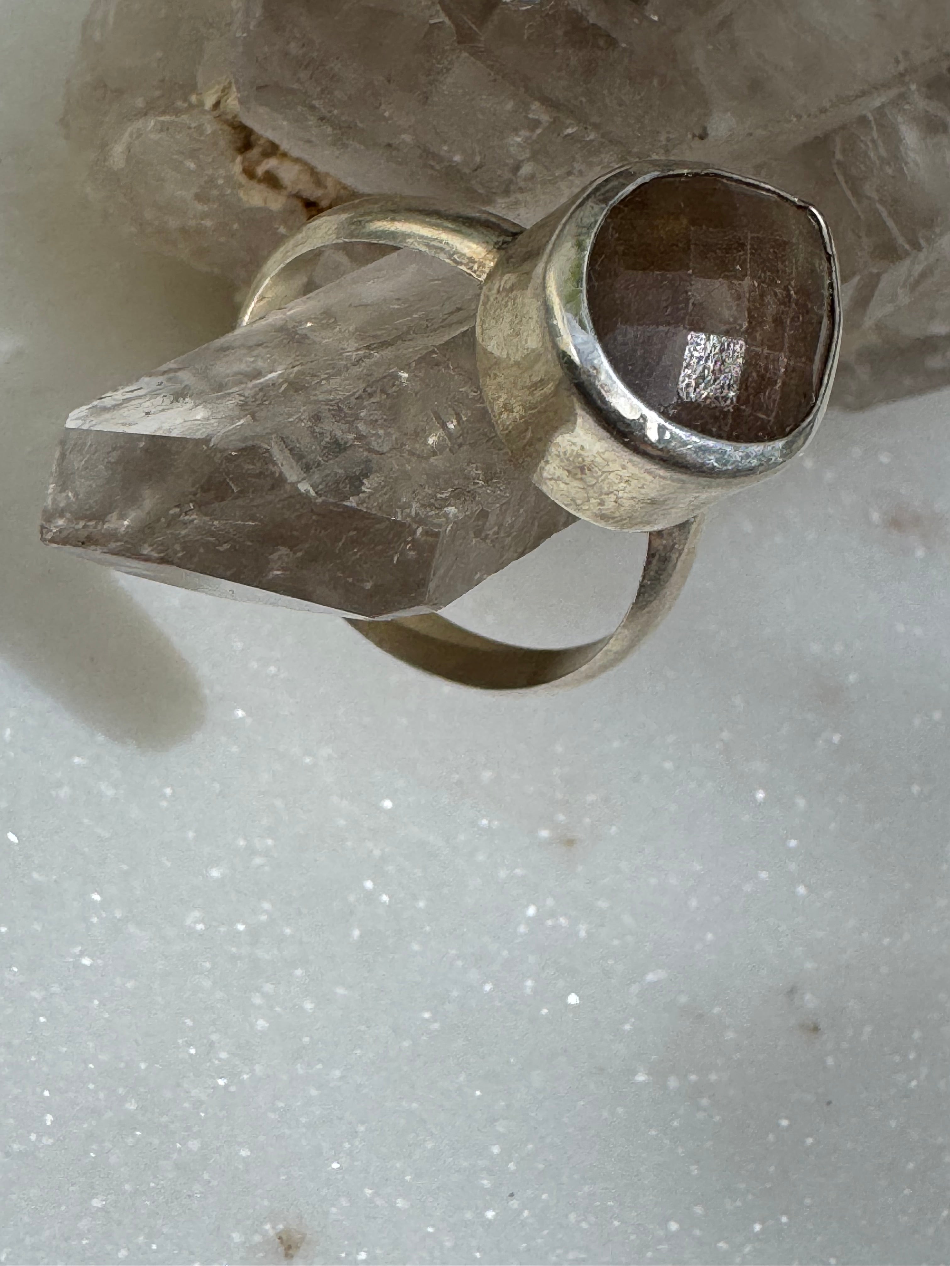 Gemstone Silver Ring Teardrop Natural | Rings