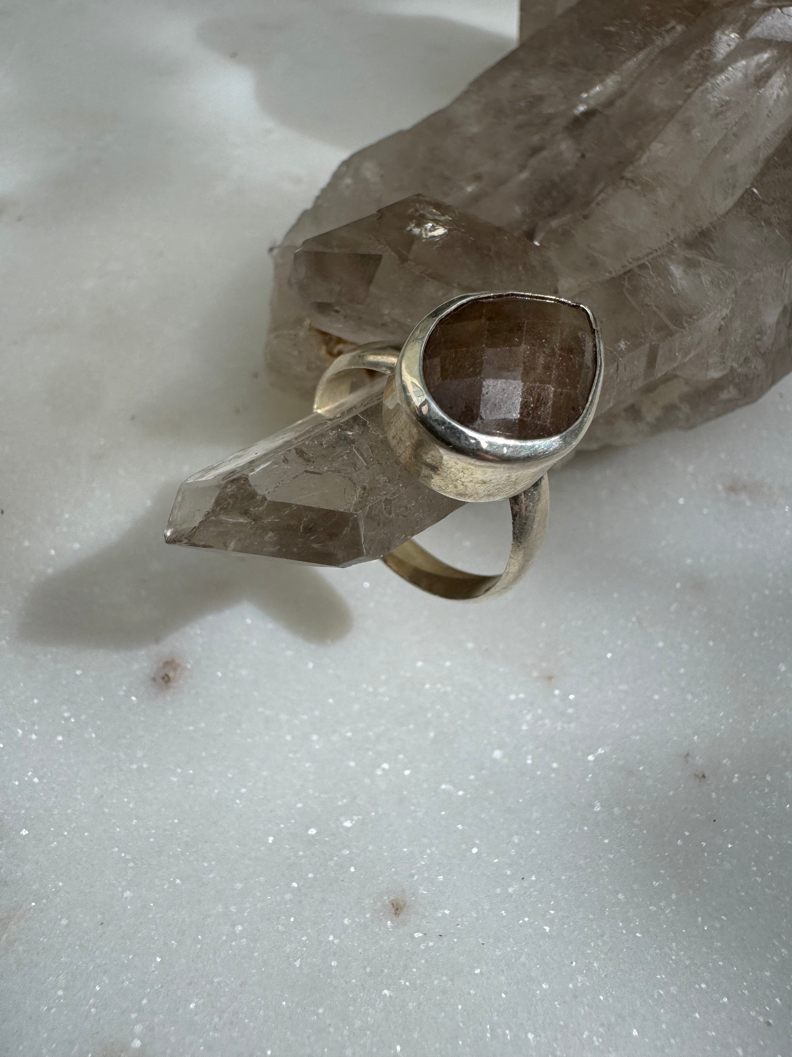 Gemstone Silver Ring Teardrop Natural | Rings