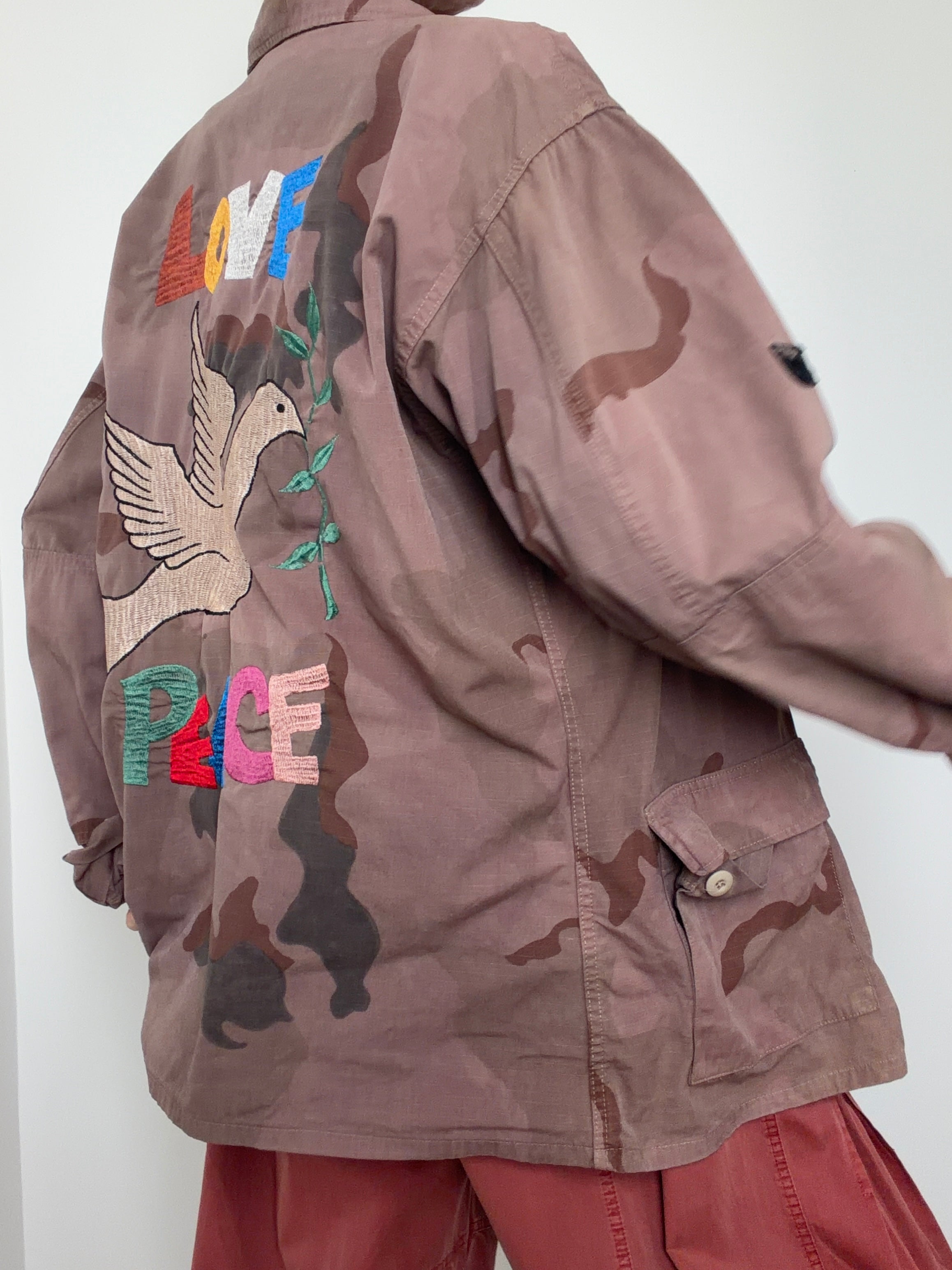 Future Nomads Shirts Dusty Camo Peace & Love Army