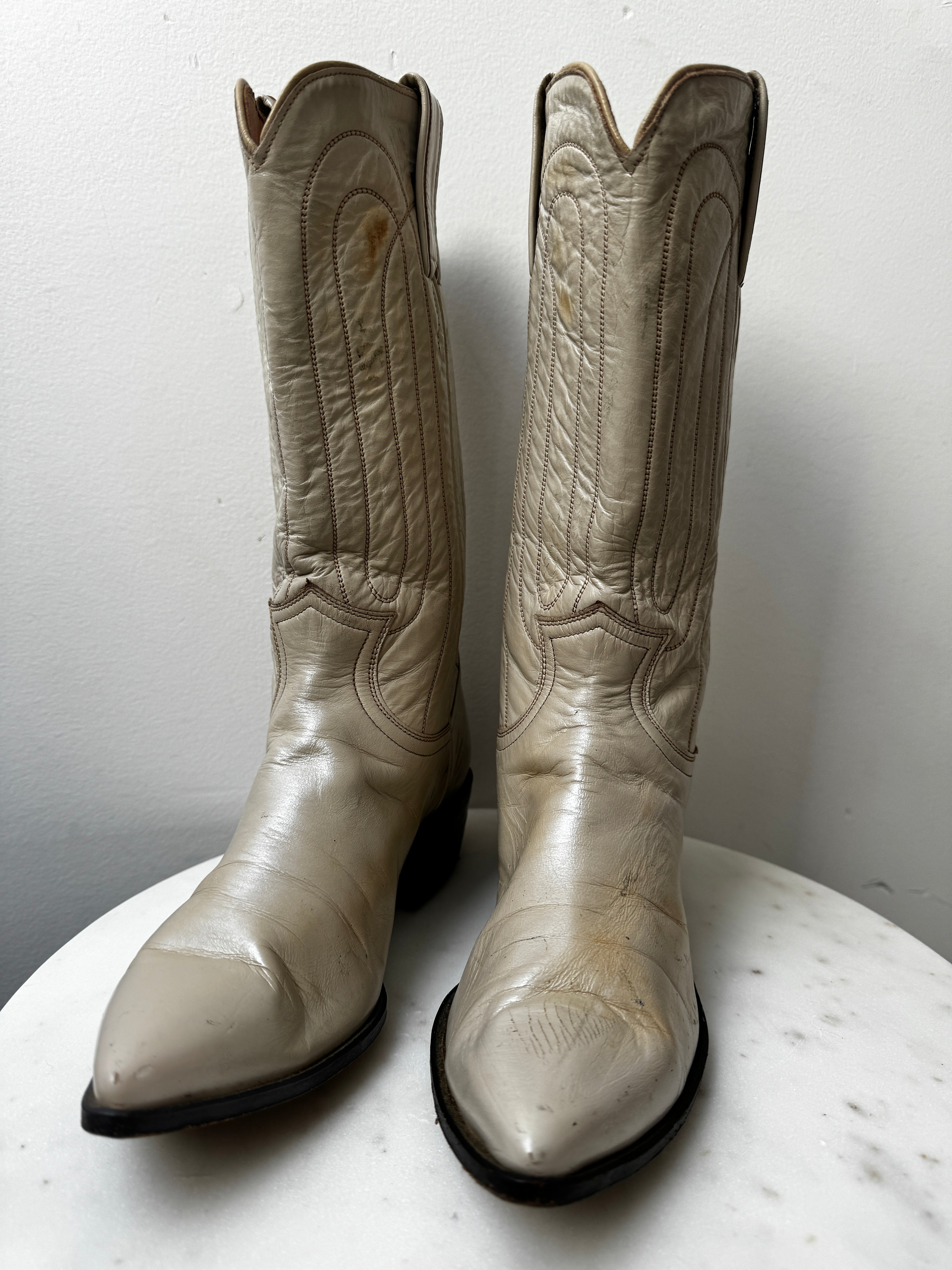 Justin Cowboy Boots Biege | Shoes