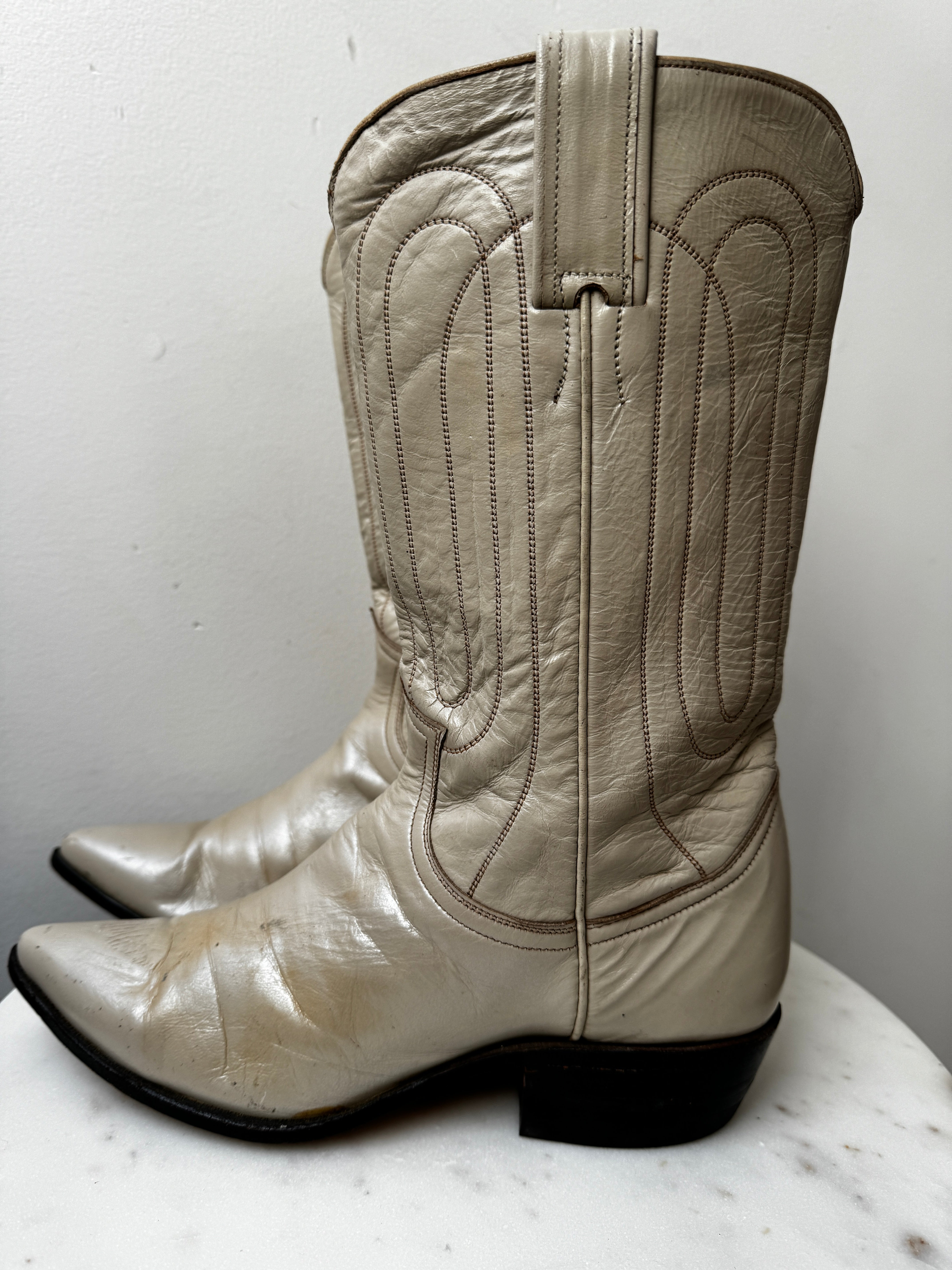 Justin Cowboy Boots Biege | Shoes