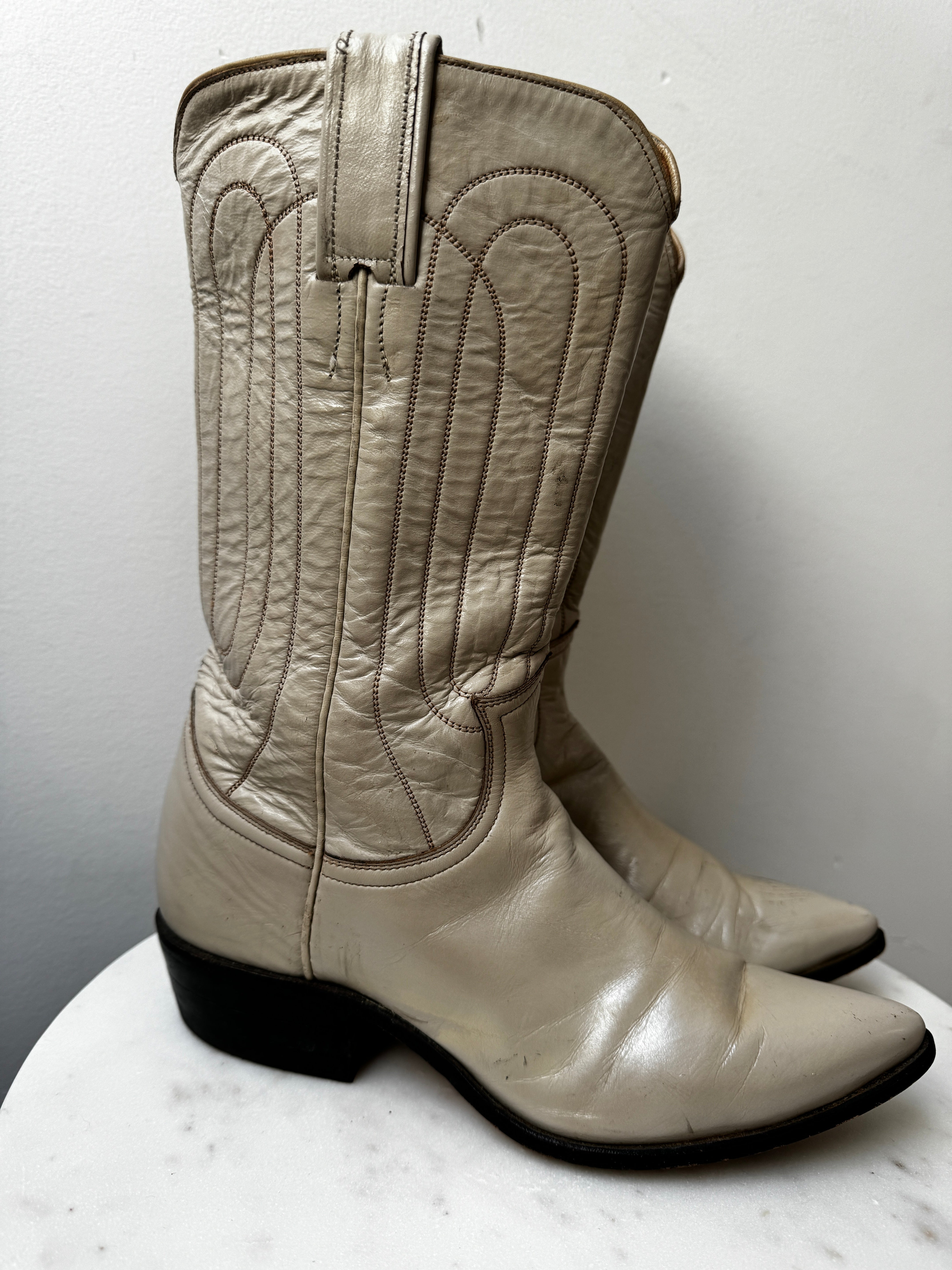 Justin Cowboy Boots Biege | Shoes