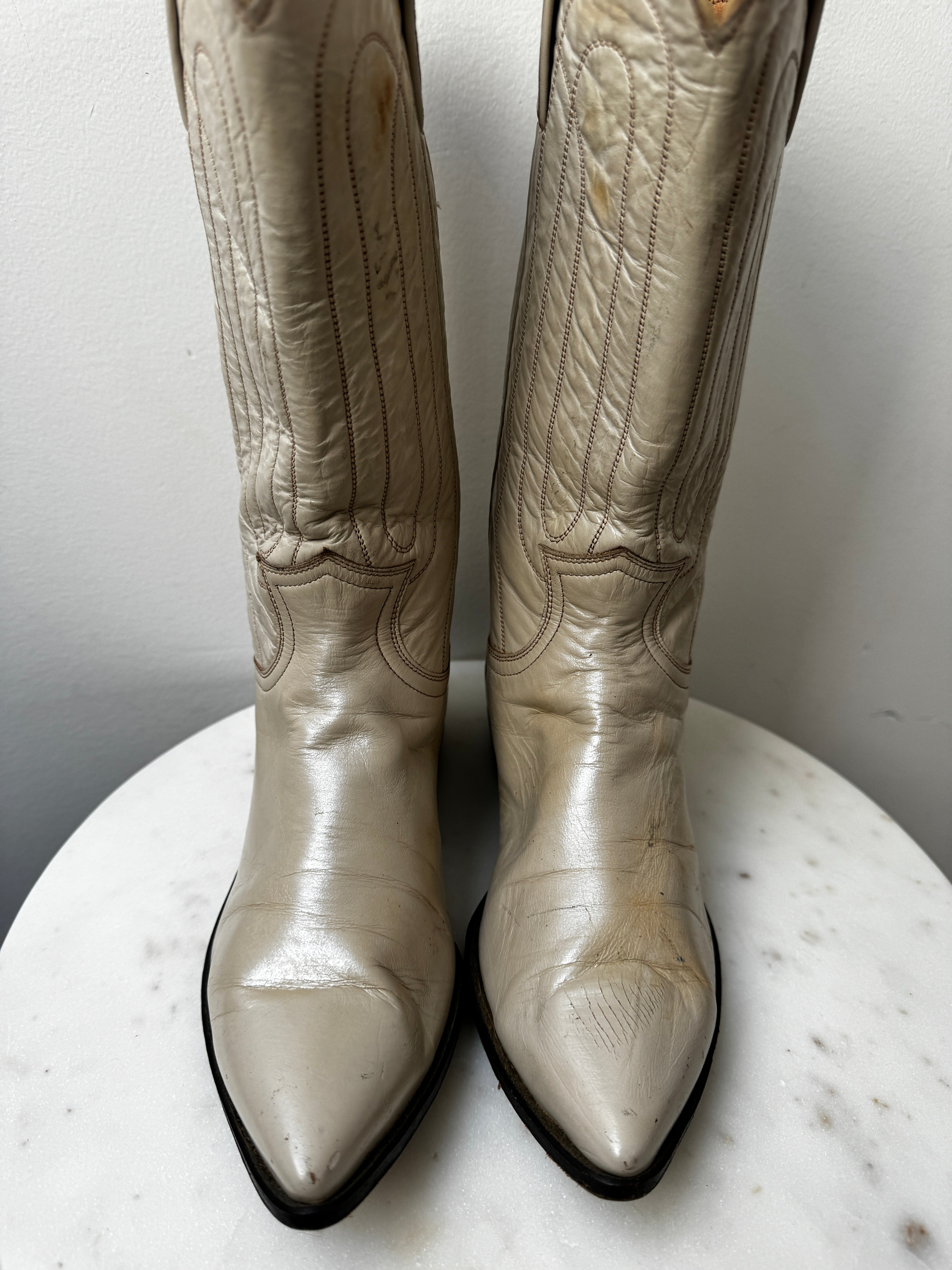 Justin Cowboy Boots Biege | Shoes