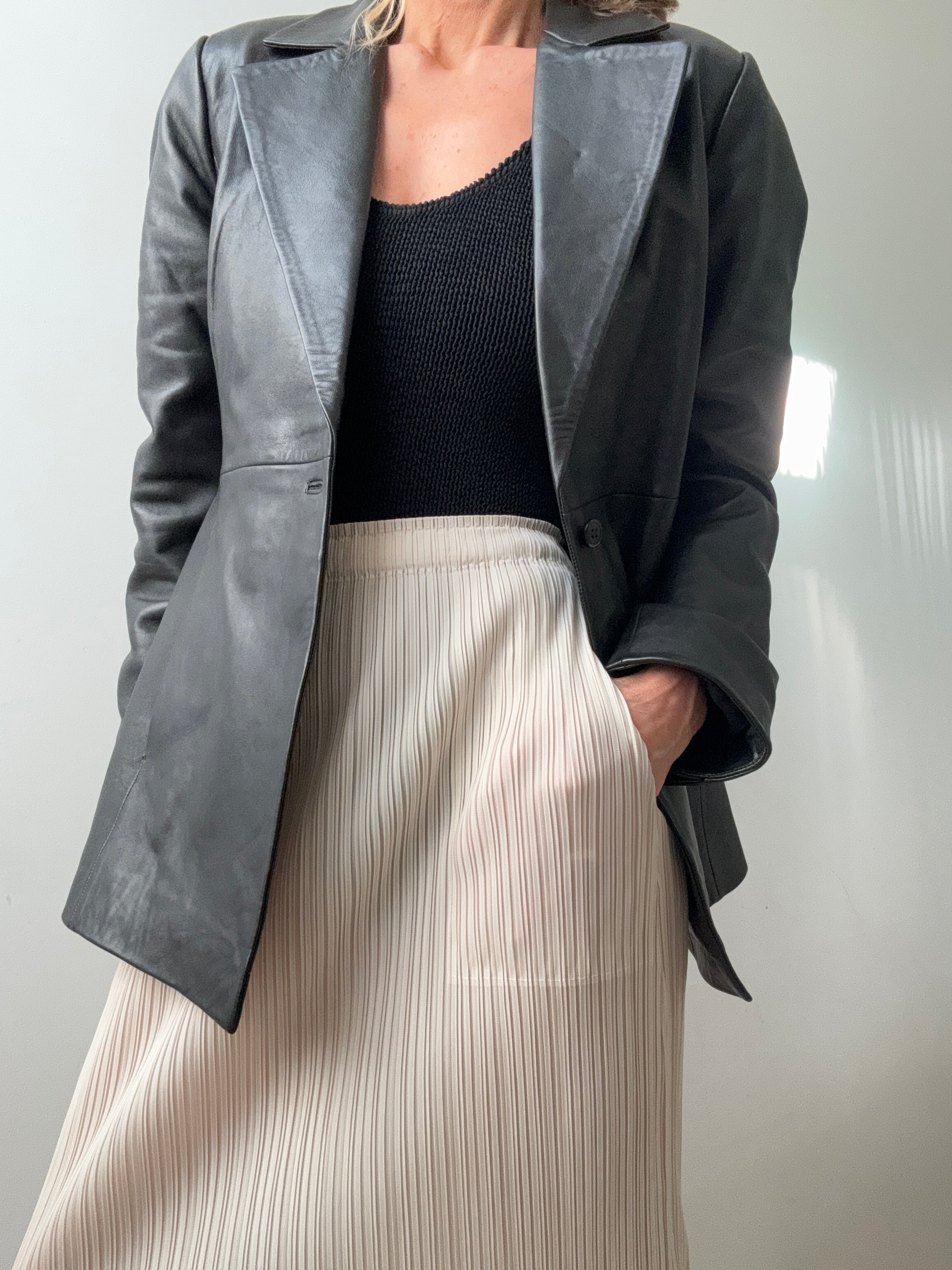 Pleated Skirt Cream | Skirts