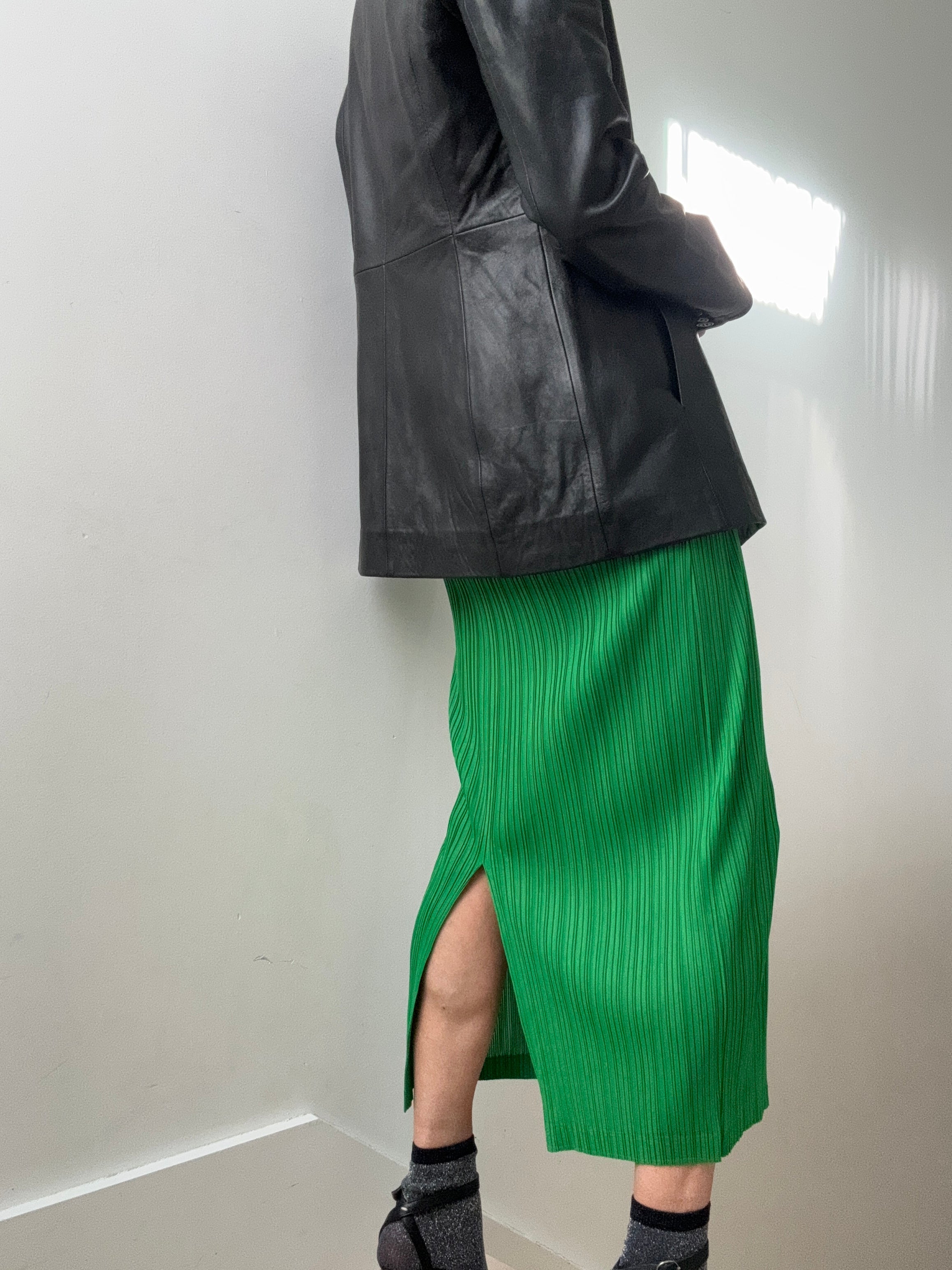 Pleated Skirt Green | Skirts