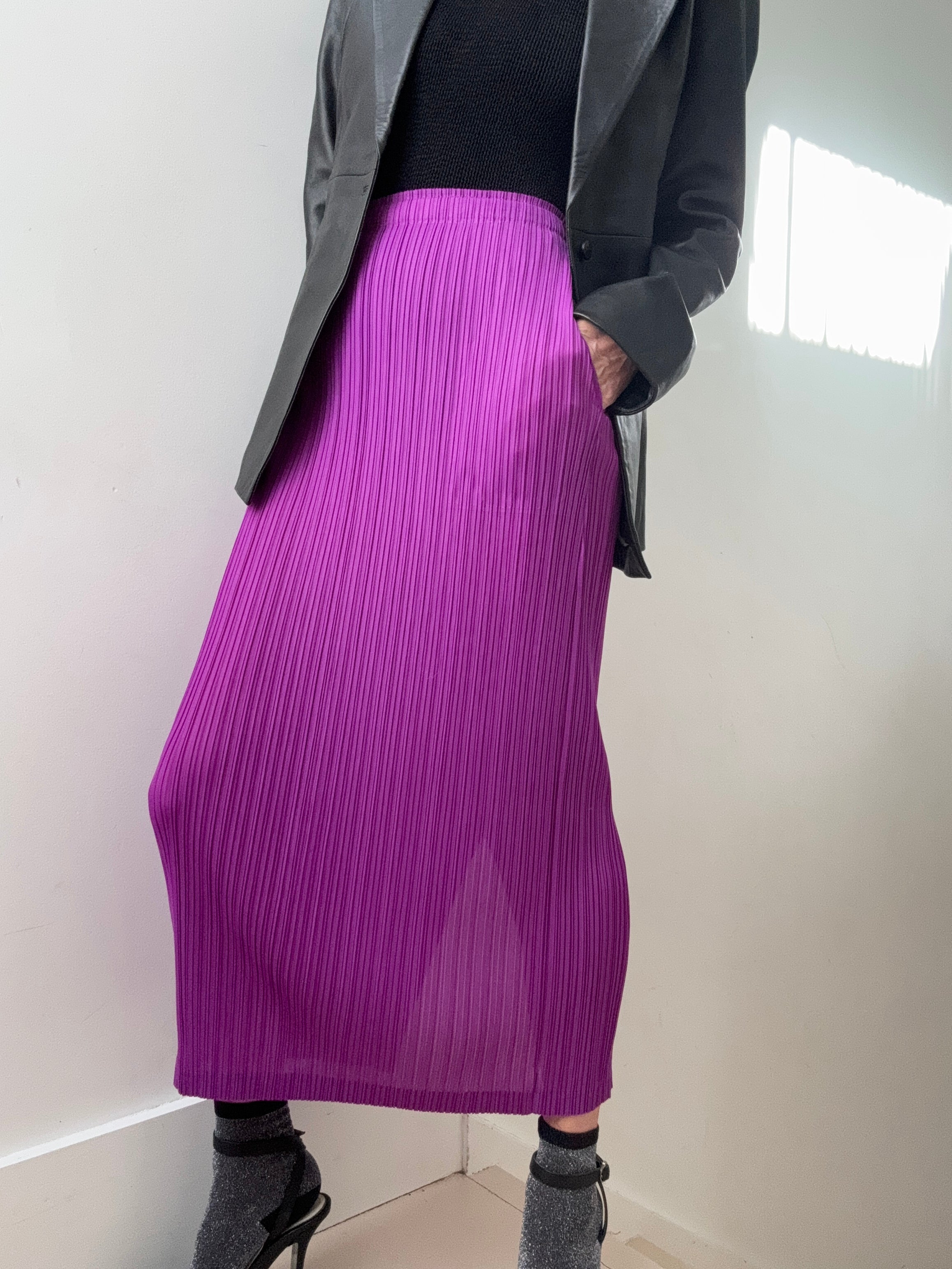Pleated Skirt Purple | Skirts
