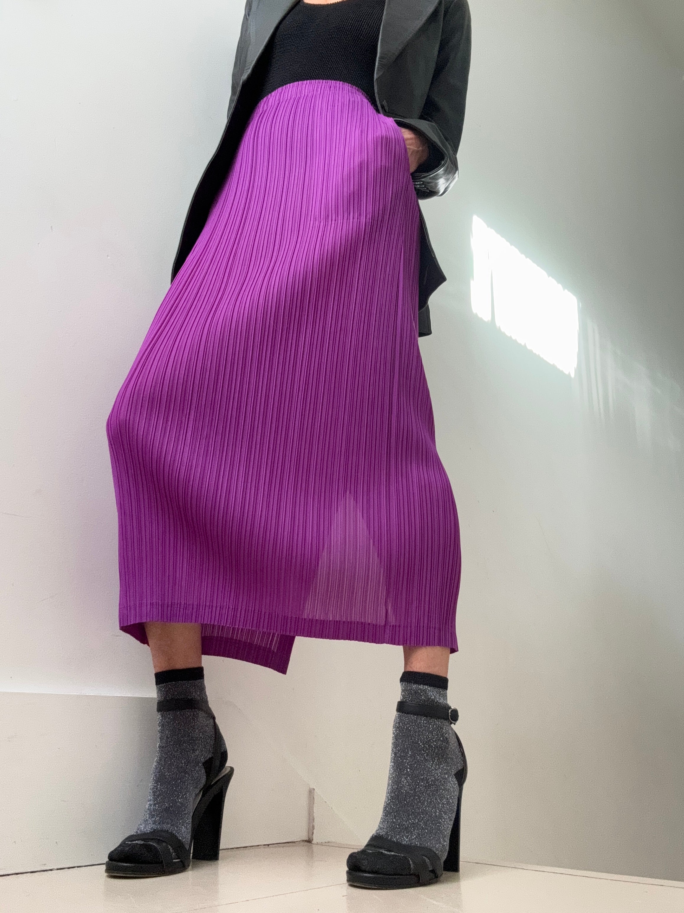 Future Nomads Skirts One Size Pleated Skirt Purple