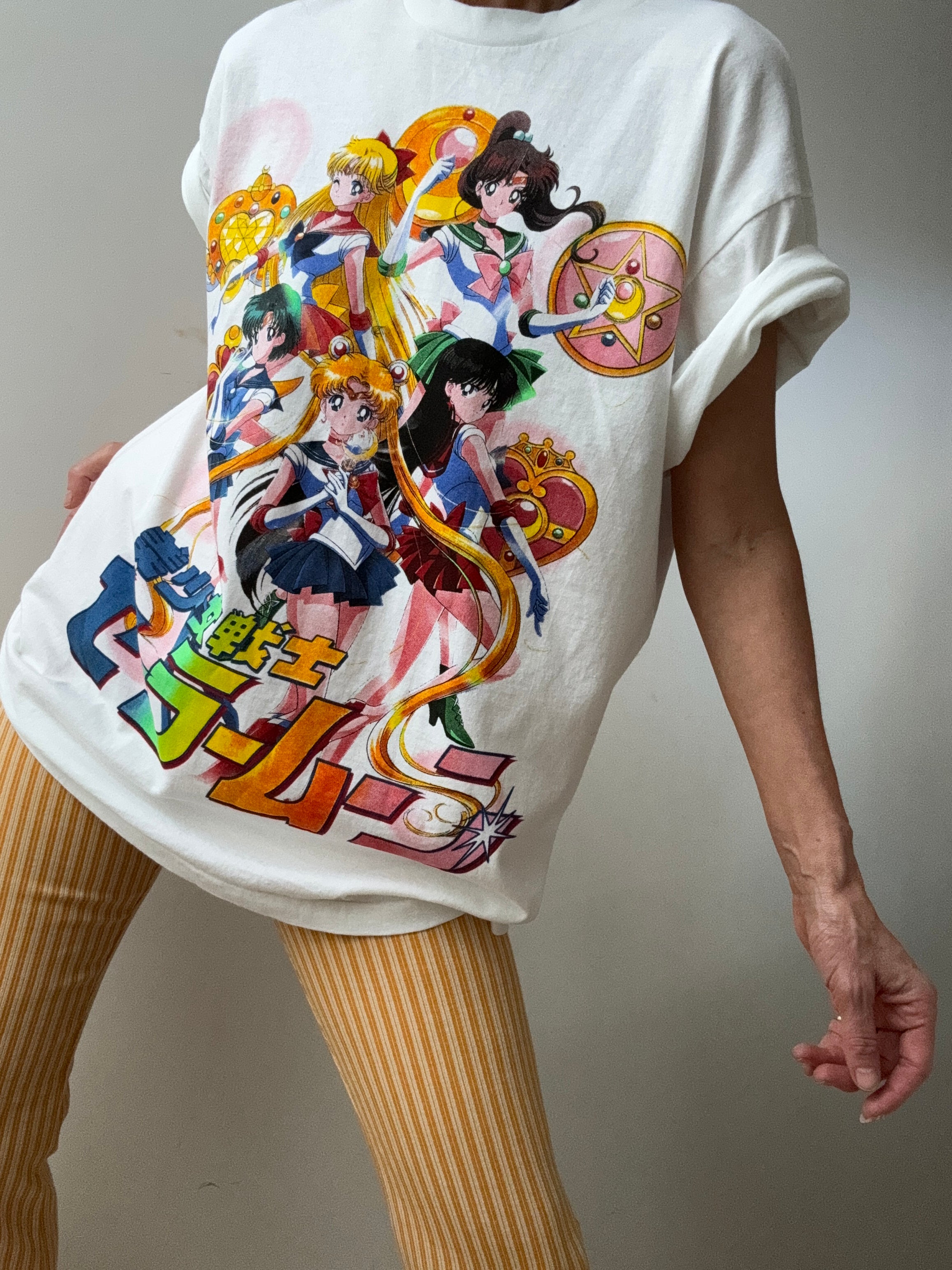 Vintage Style Anime Tee | Tops