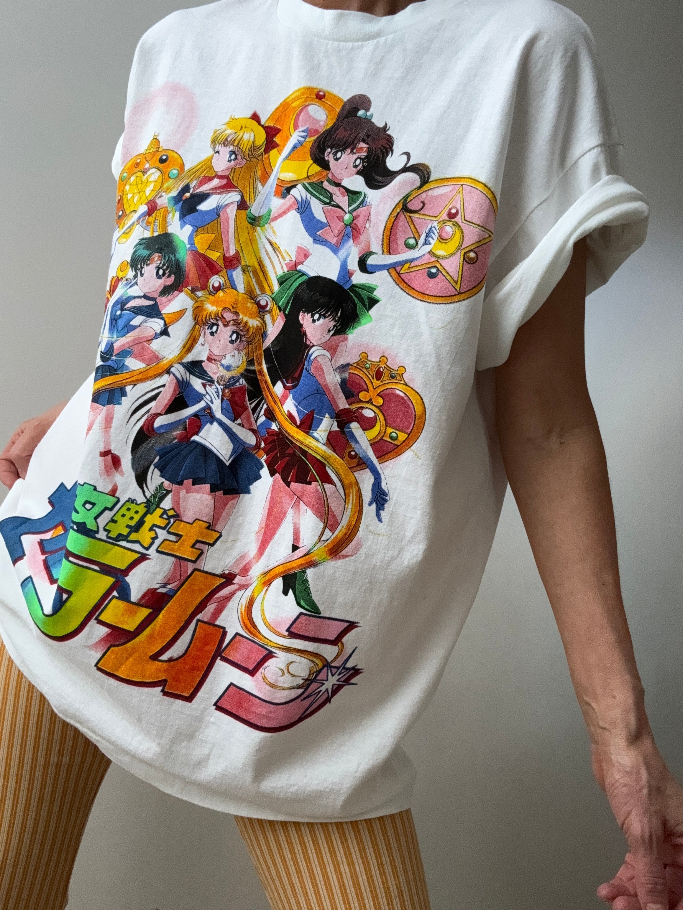 Vintage Style Anime Tee | Tops