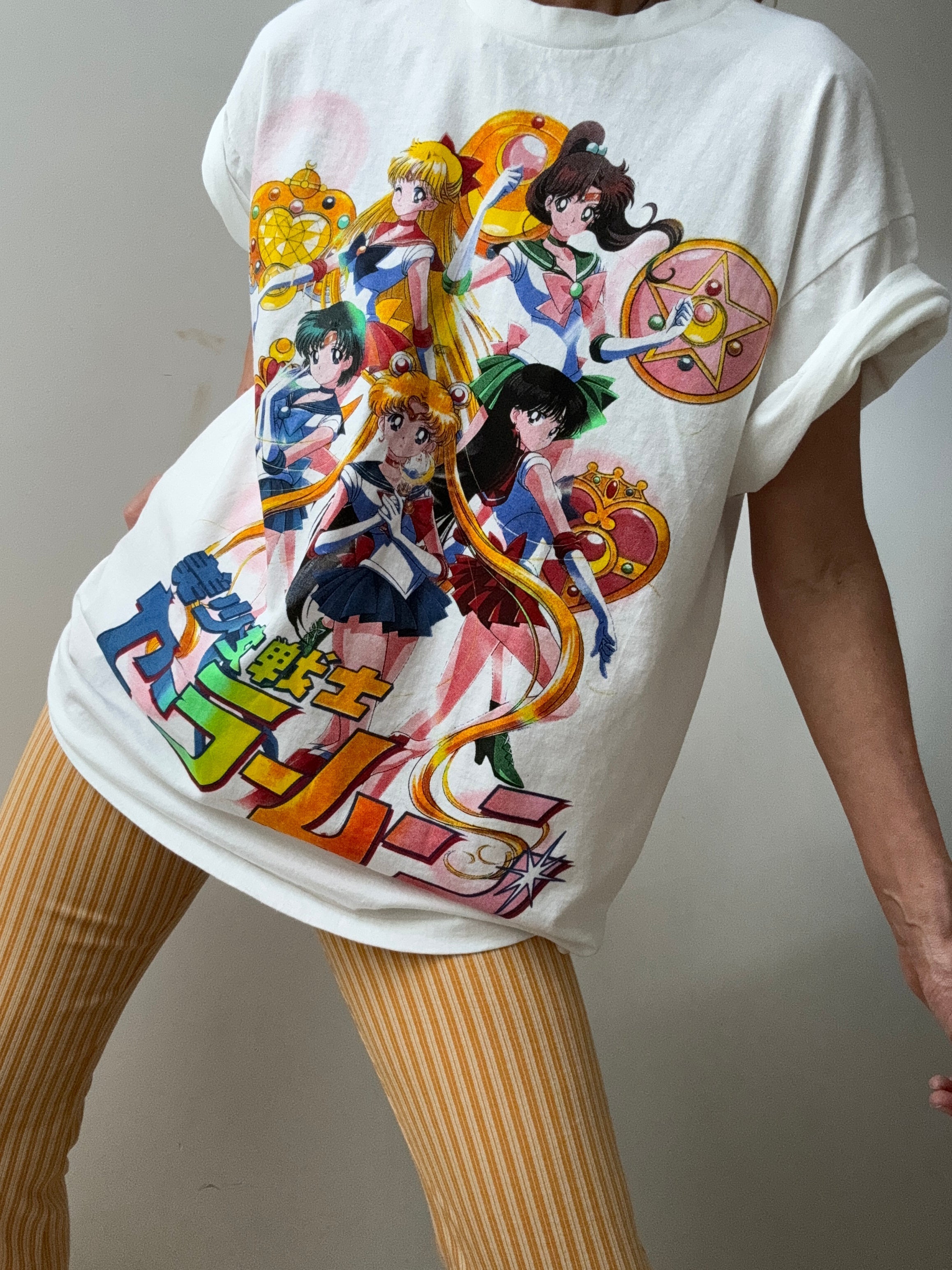 Vintage Style Anime Tee | Tops
