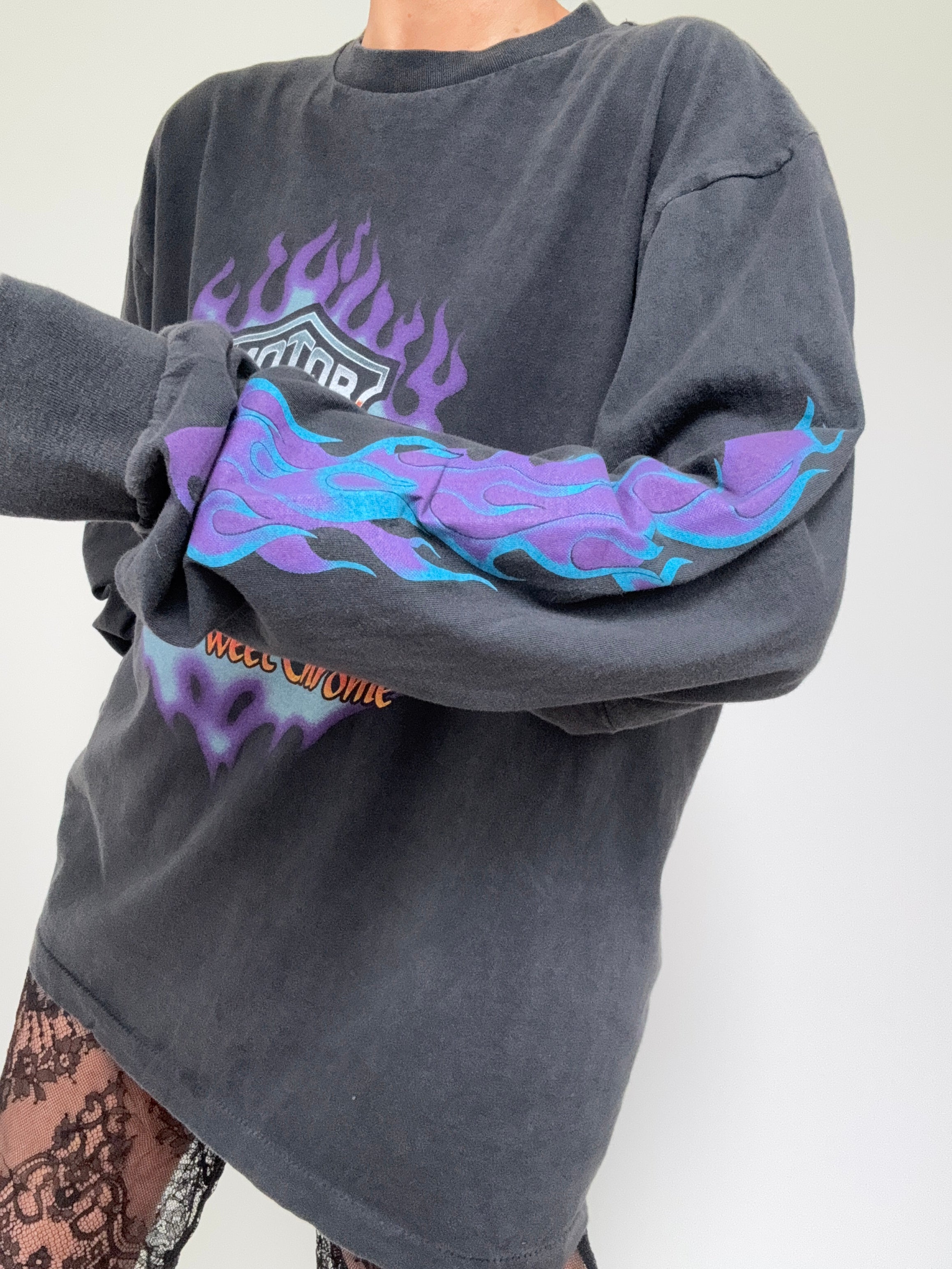 Future Nomads Tops Chrome Harley Davidson Vintage style Tee