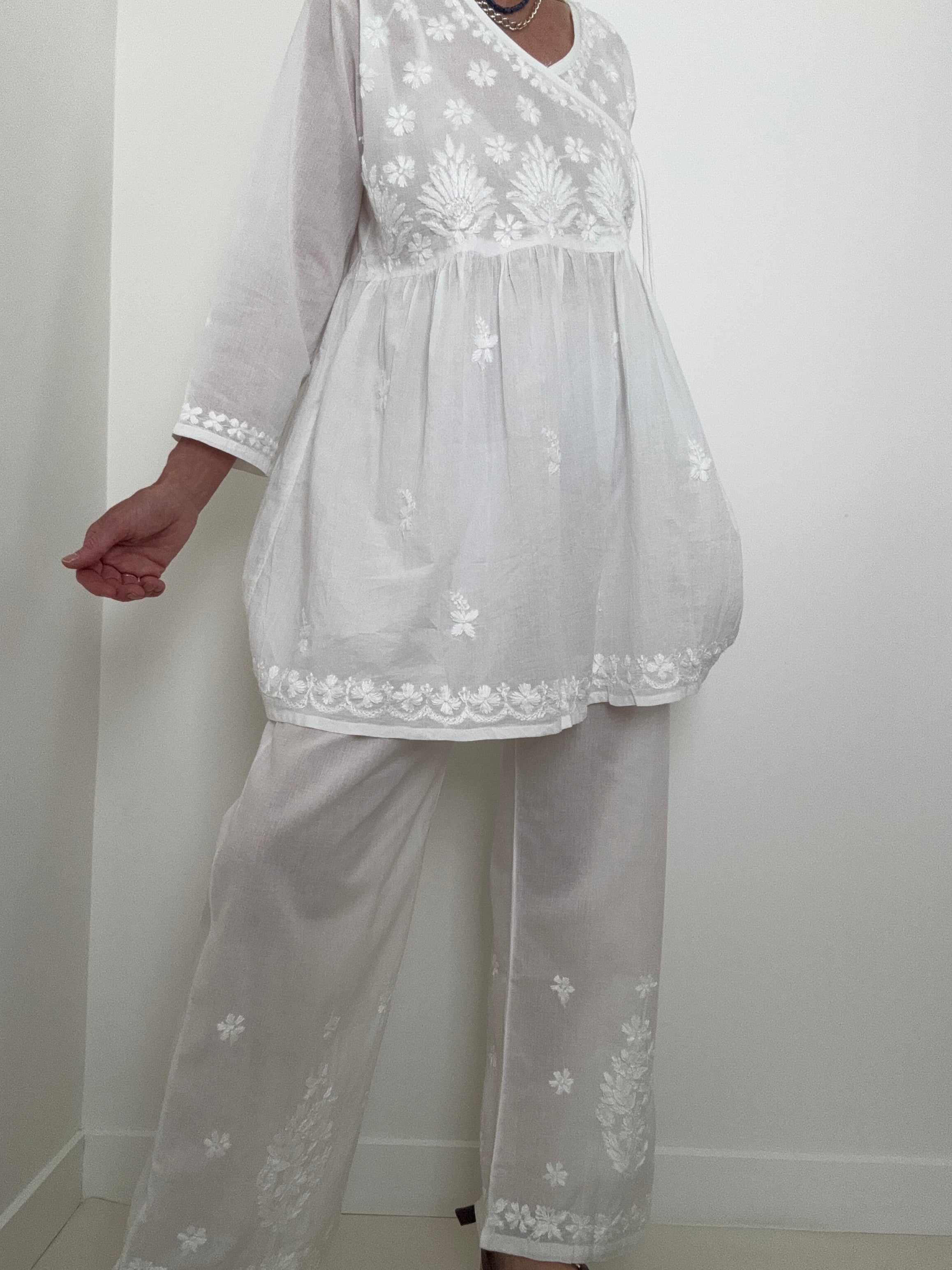 Future Nomads Tops Crossover Tunic Dress & Pants set