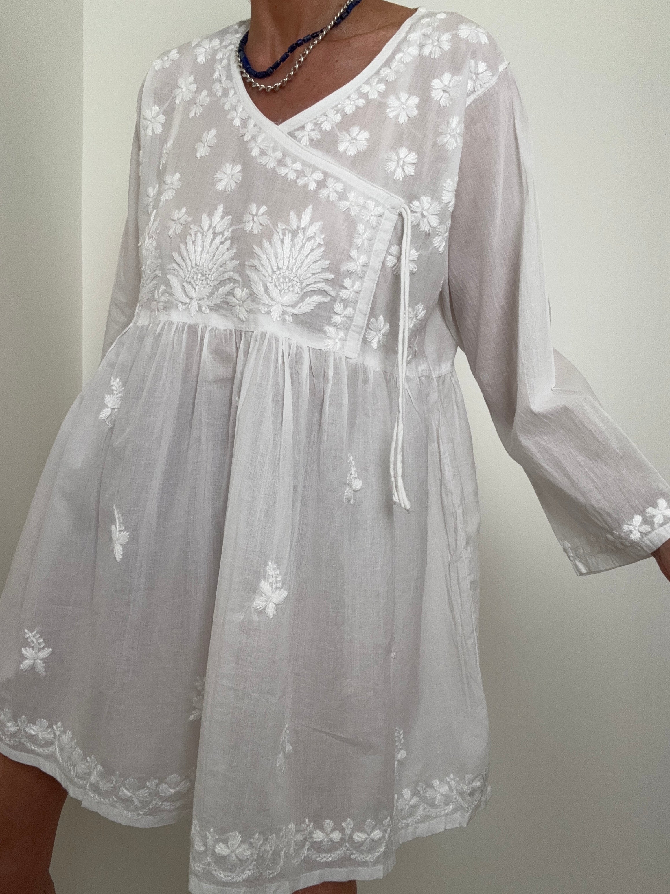 Future Nomads Tops Crossover Tunic Dress & Pants set