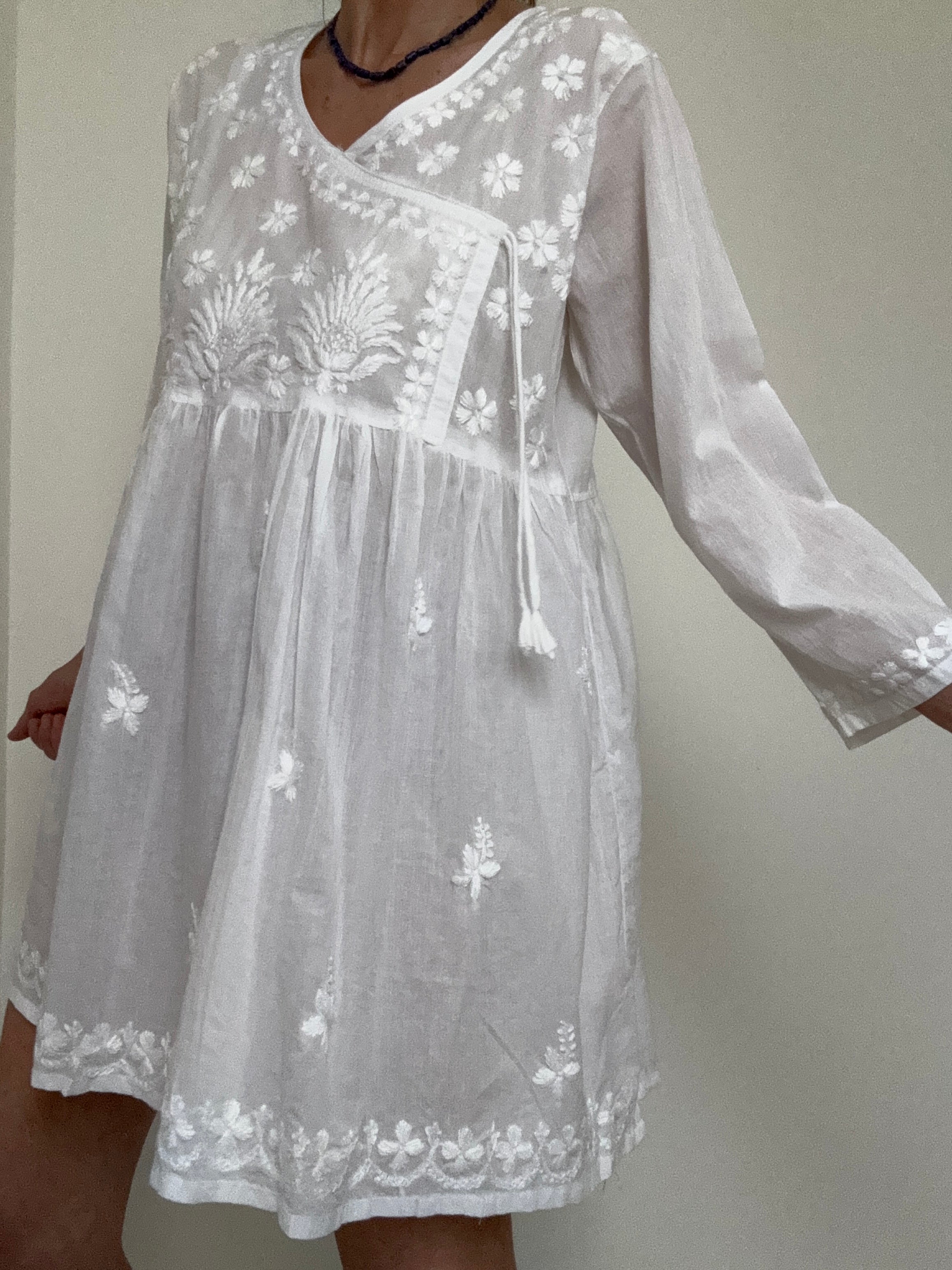 Future Nomads Tops Crossover Tunic Mini Dress