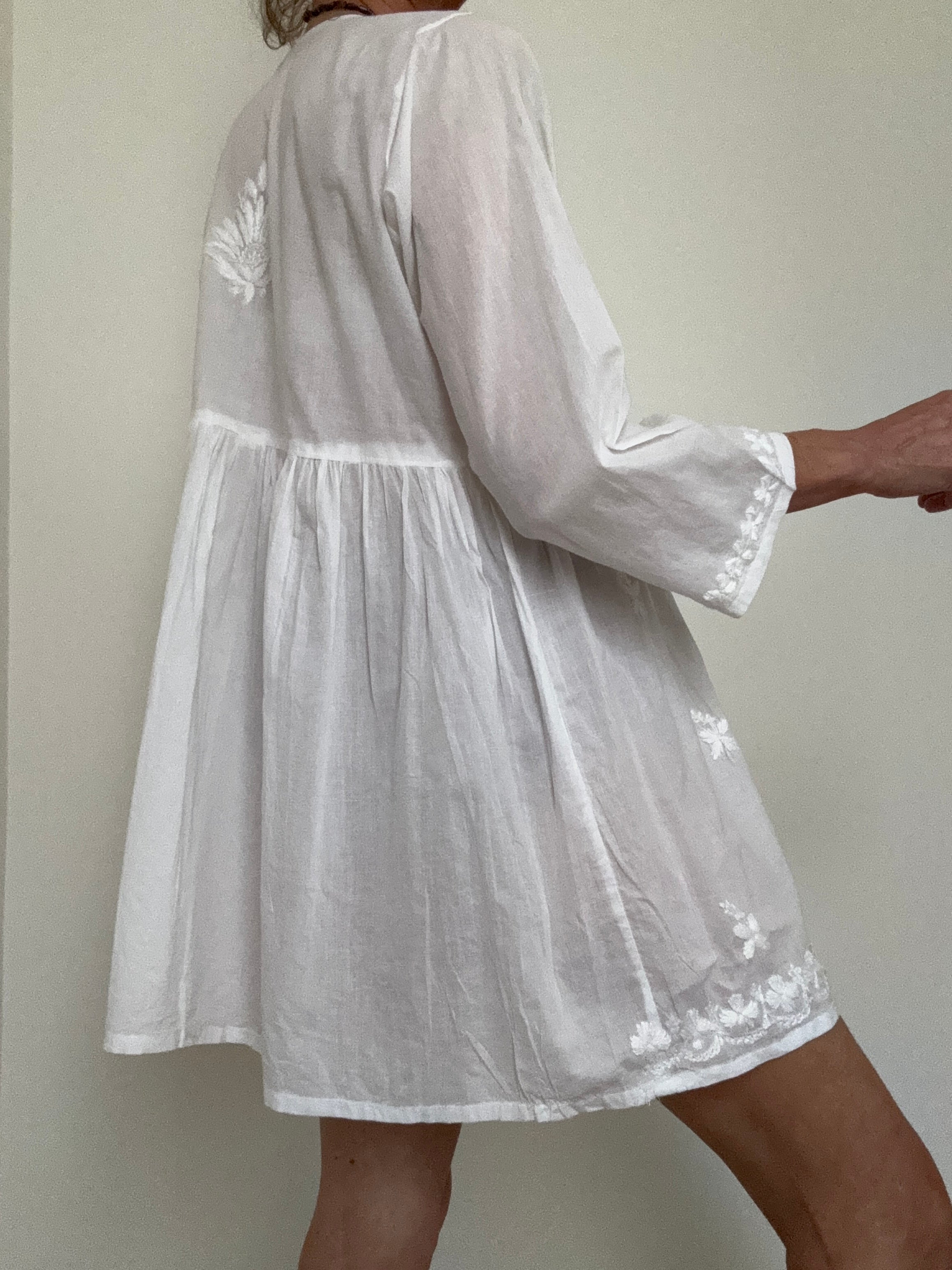 Future Nomads Tops Crossover Tunic Mini Dress