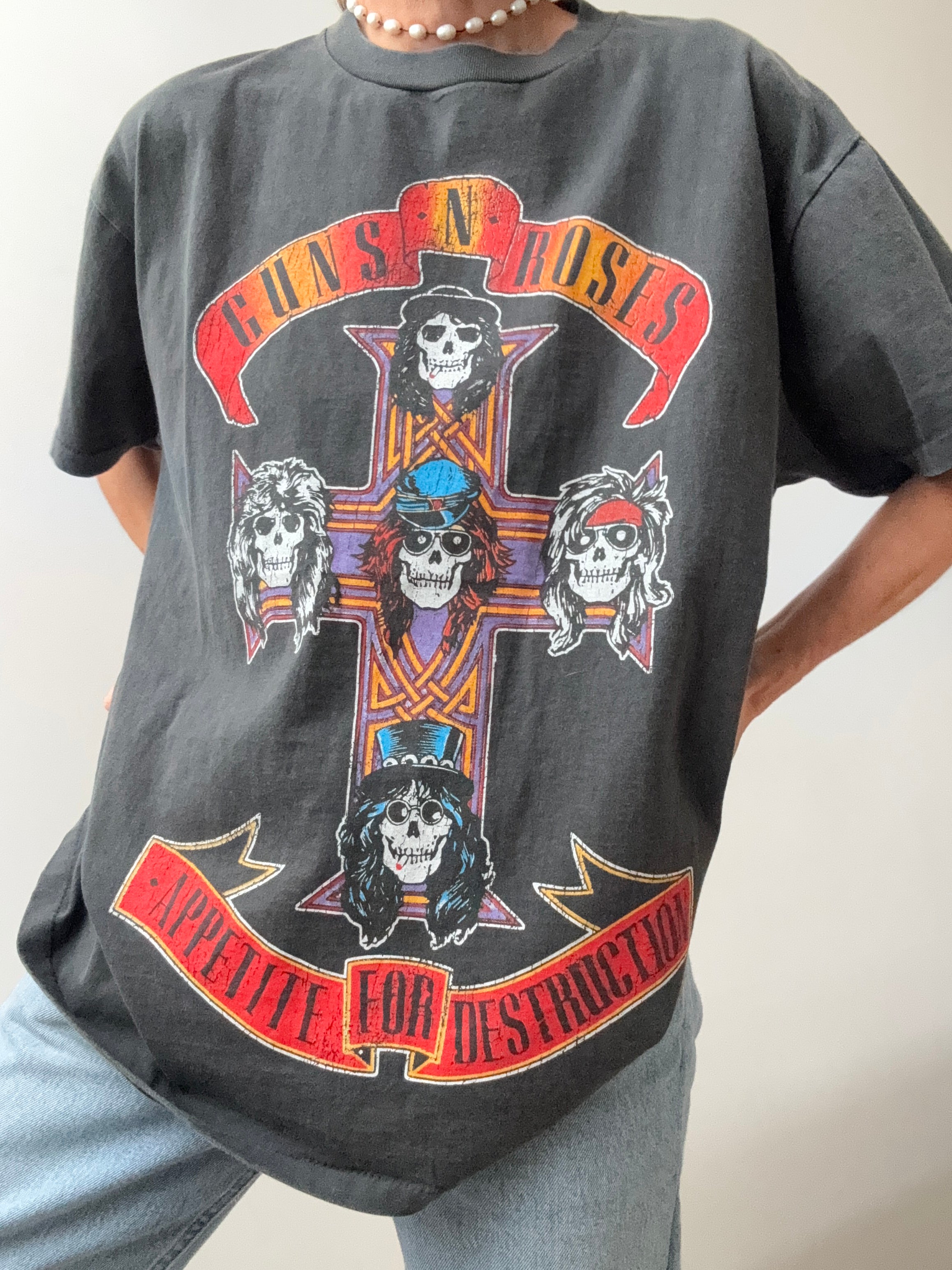 Guns N Roses Vintage Style Tee | Tops