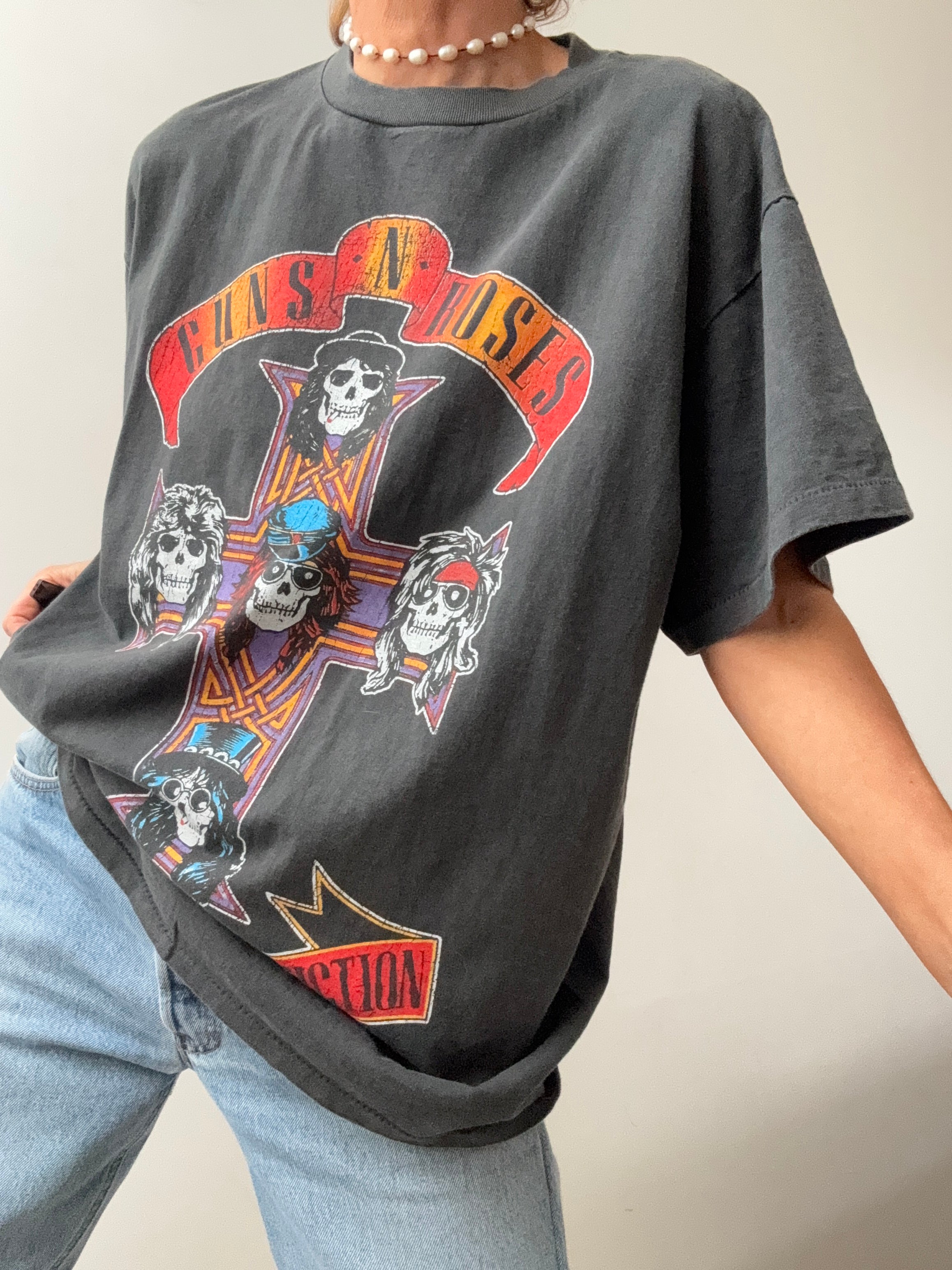 Guns N Roses Vintage Style Tee | Tops