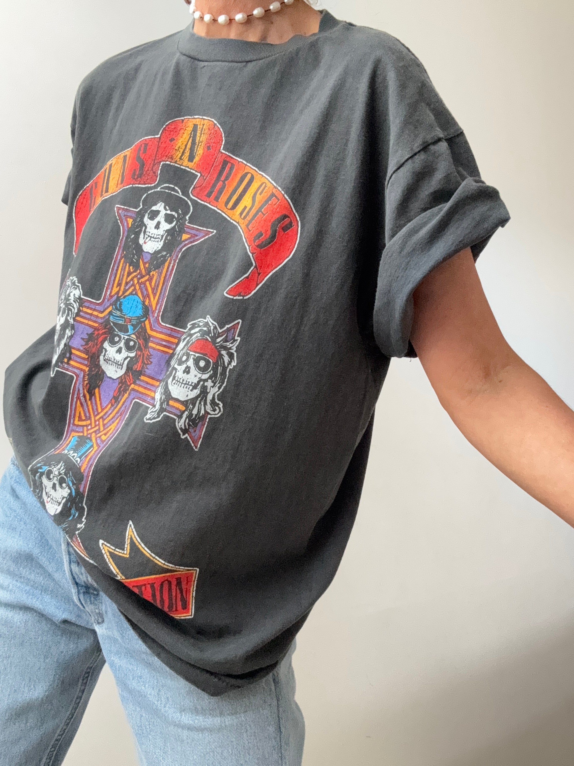 Guns N Roses Vintage Style Tee | Tops