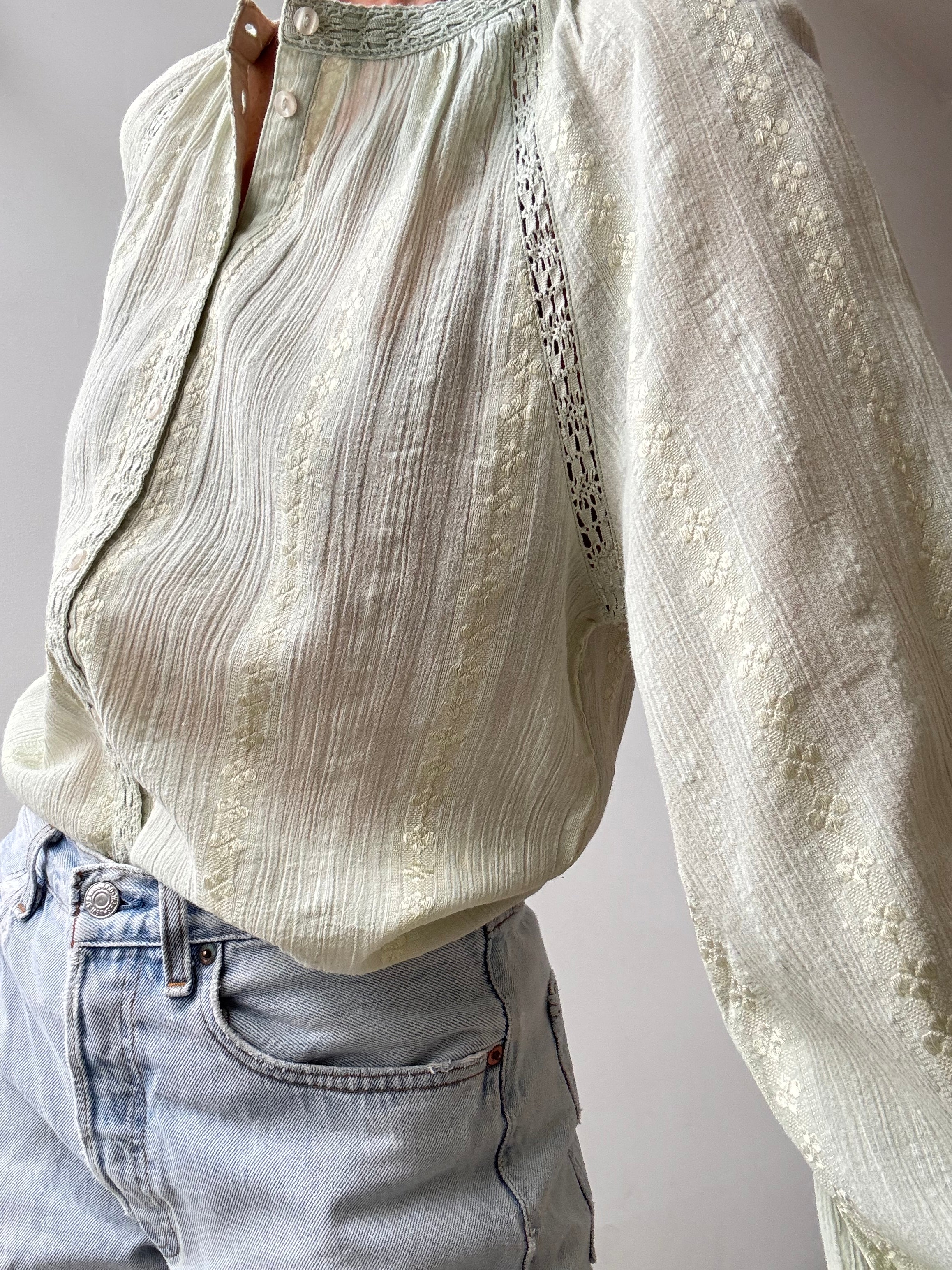 Ibiza Shirt With Crochet Avocado | Tops
