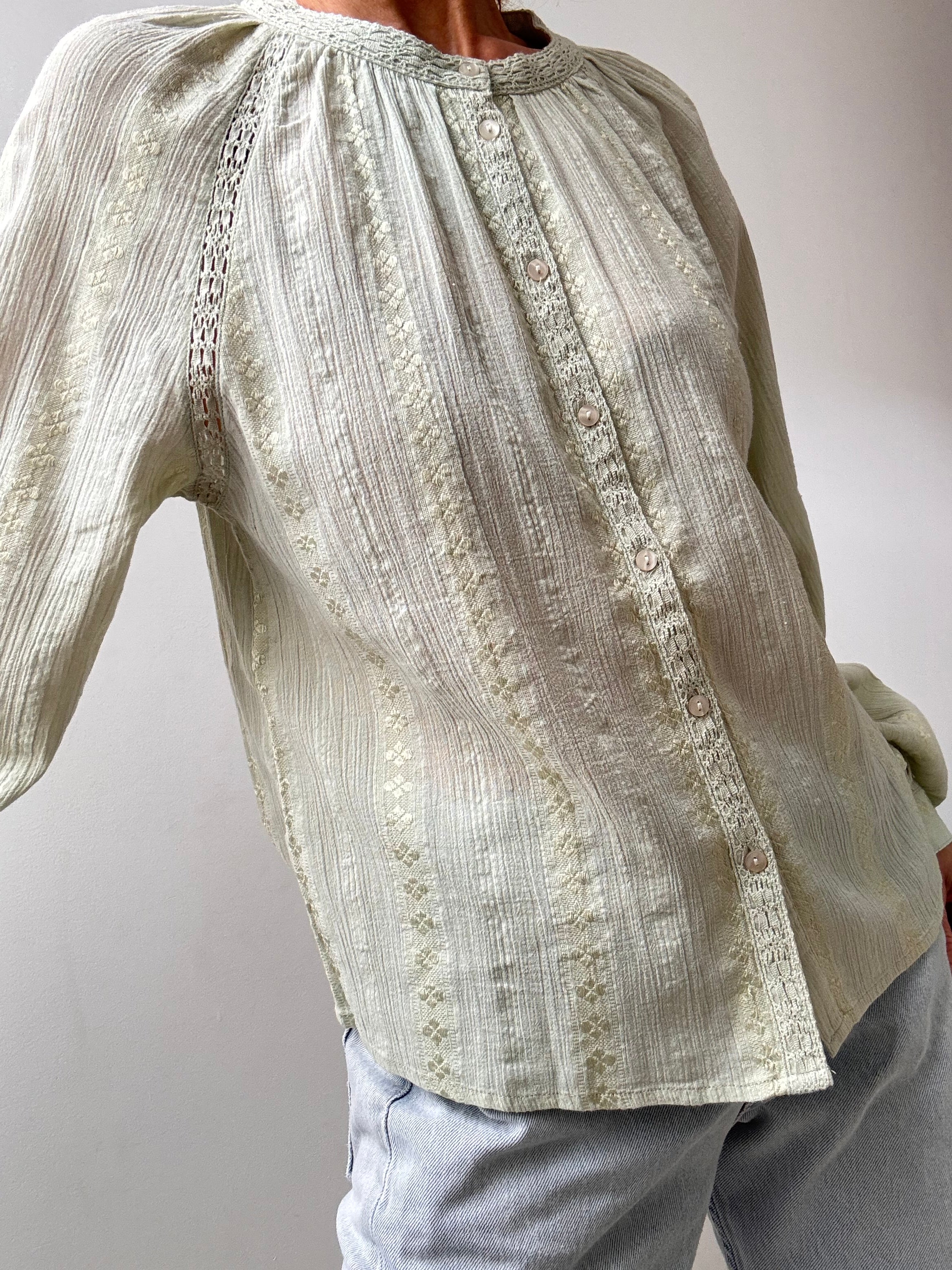 Ibiza Shirt With Crochet Avocado | Tops