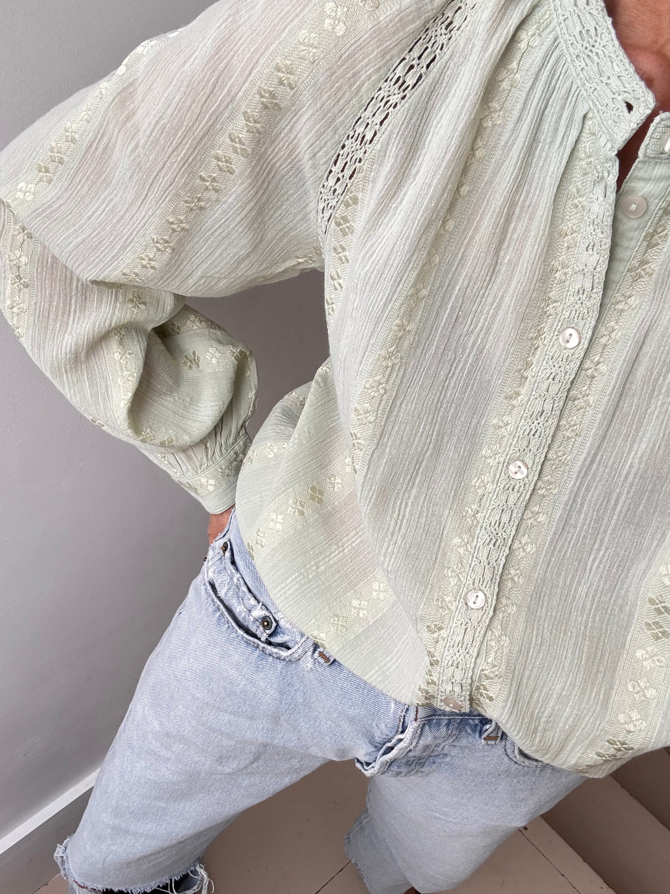 Ibiza Shirt With Crochet Avocado | Tops