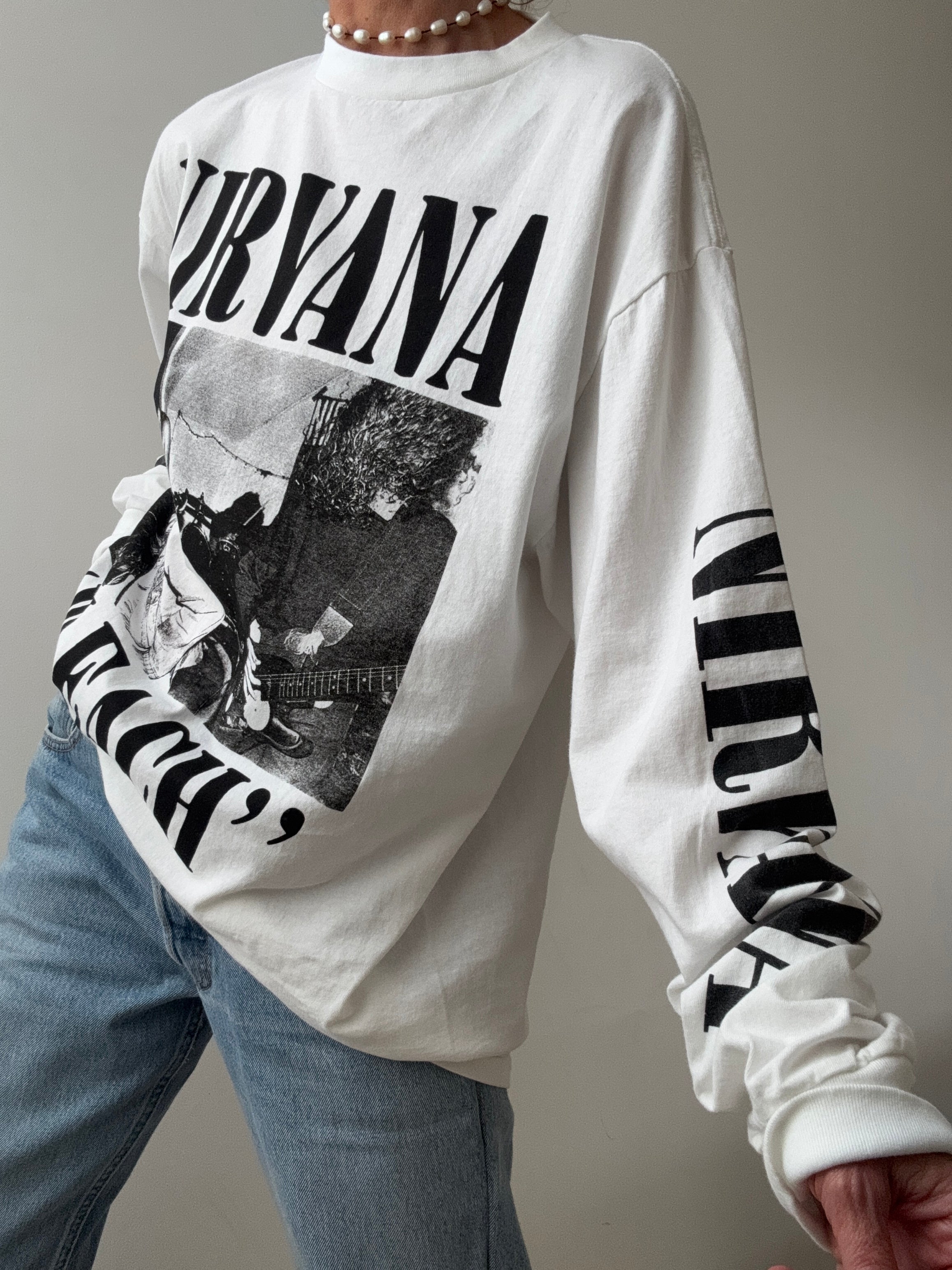 Nirvana Bleach Long Sleeve Tee | Tops