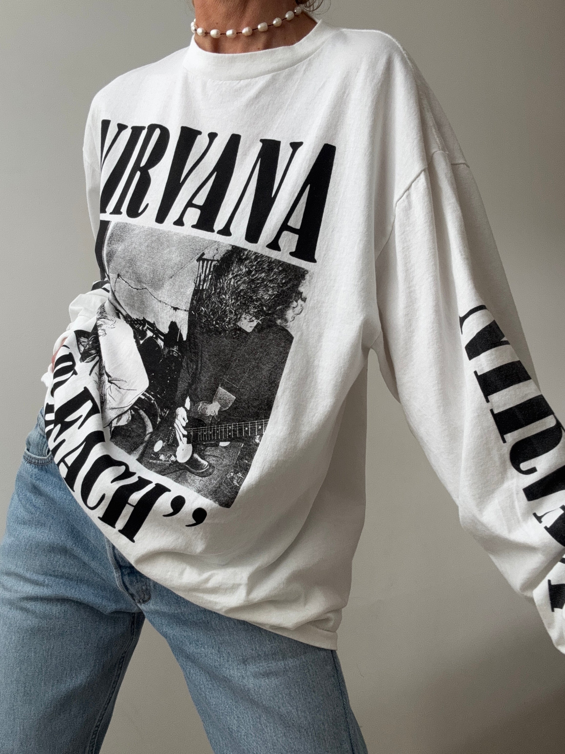 Nirvana Bleach Long Sleeve Tee | Tops