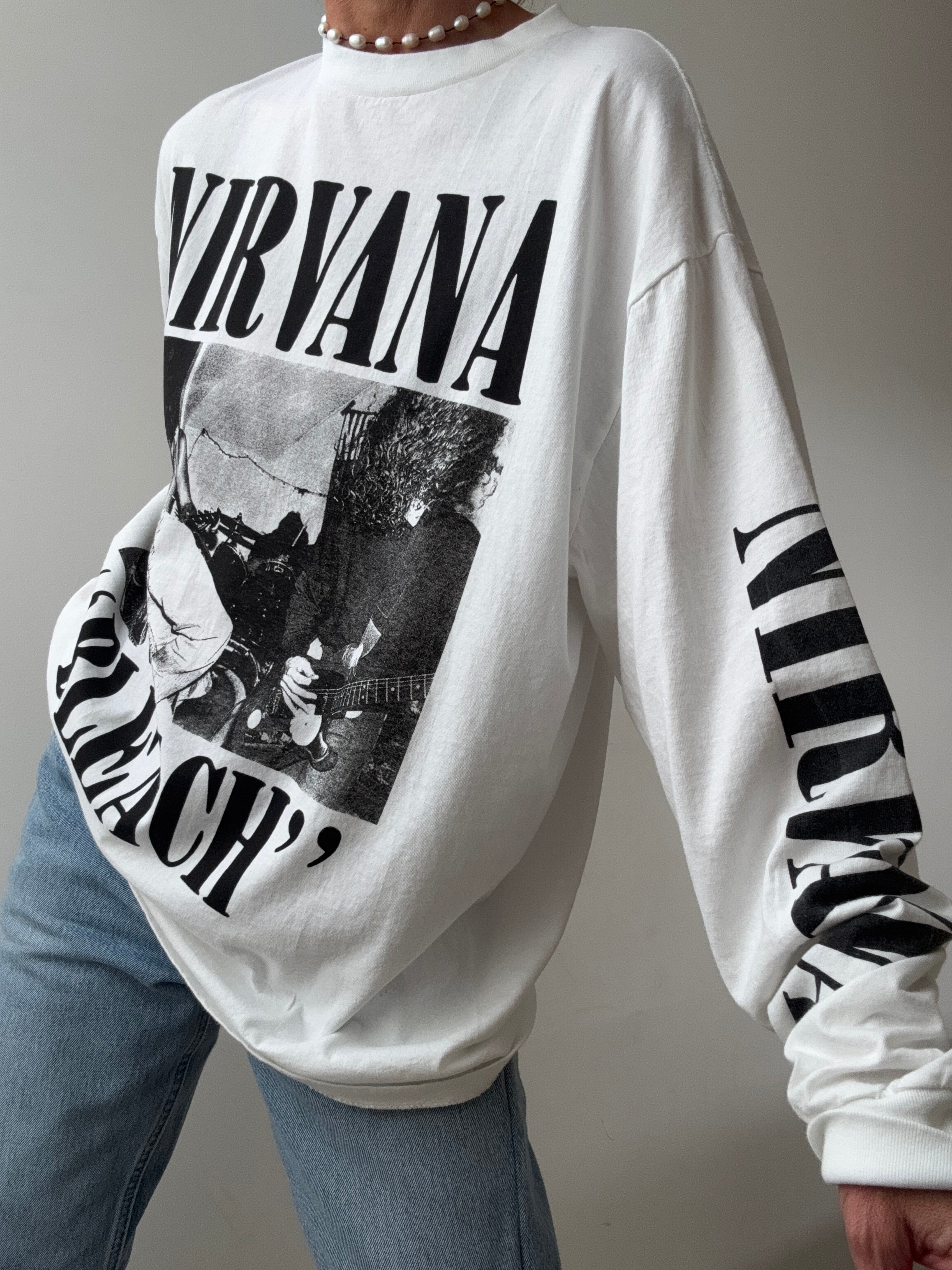 Nirvana Bleach Long Sleeve Tee | Tops