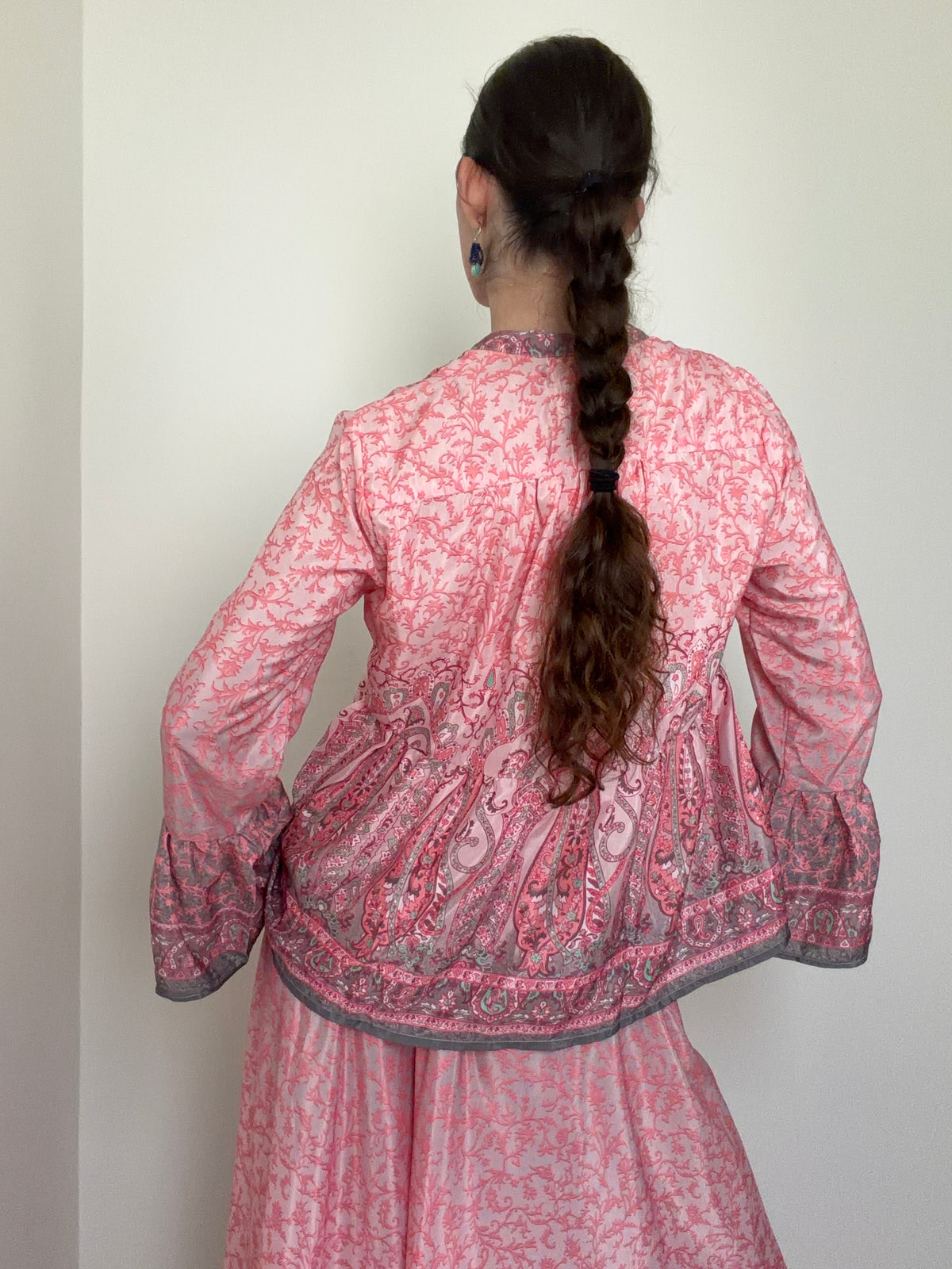 Future Nomads Tops One Size Paisley Blouse Jaipur Rose