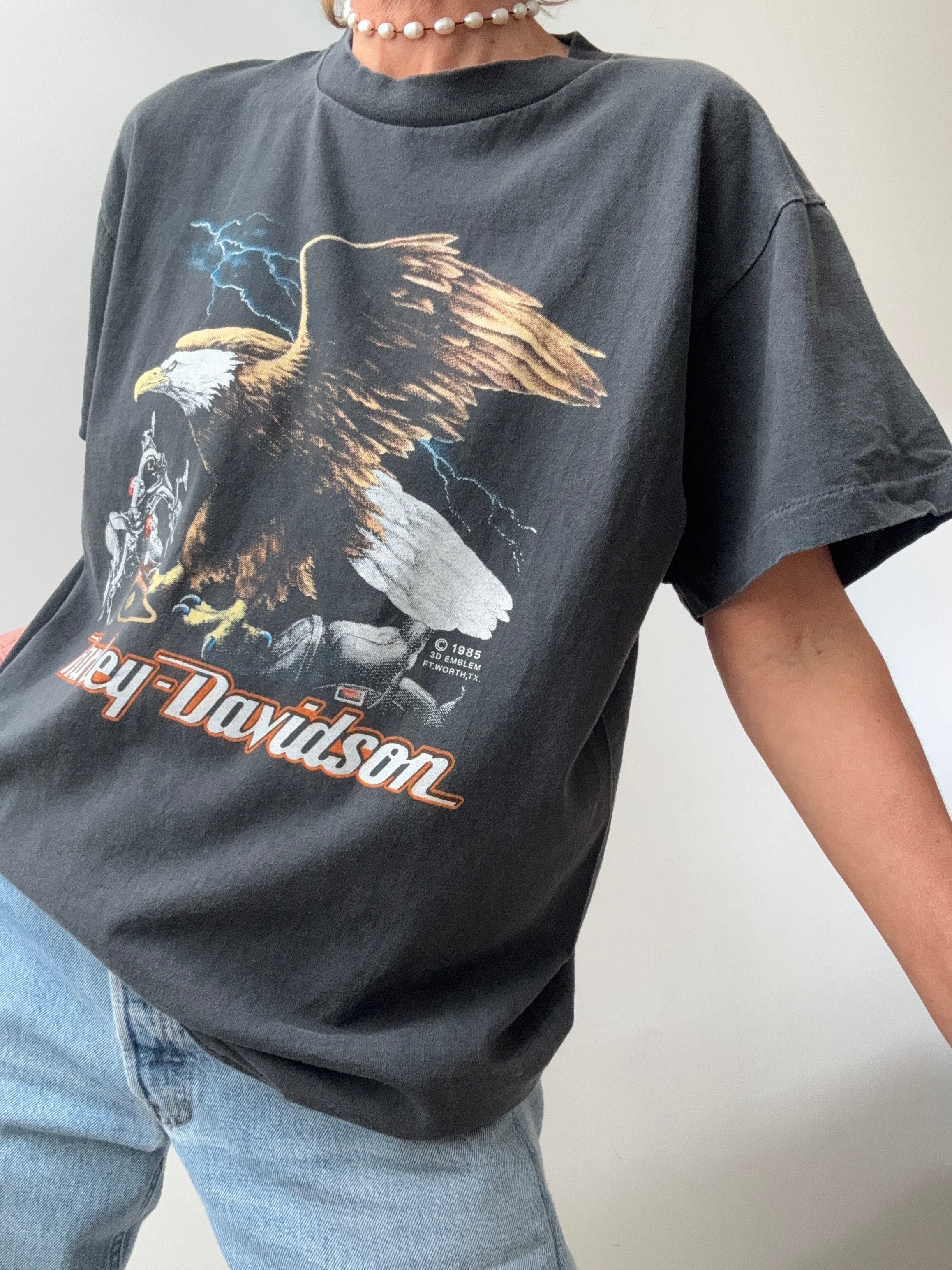Vintage Style Harley Davidson Tee | Tops